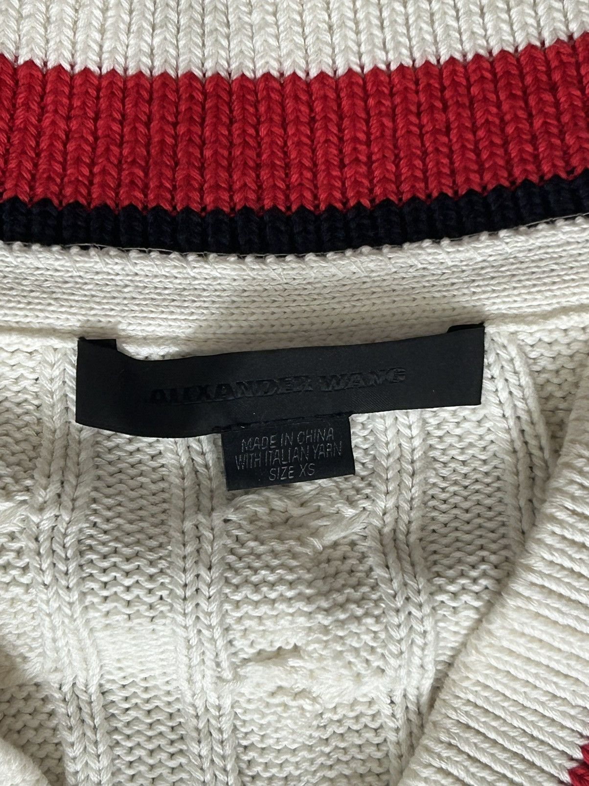 Alexander Wang Deconstructed Lace Aviator Cricket Knit Size US M / EU 48-50 / 2 - 6 Thumbnail