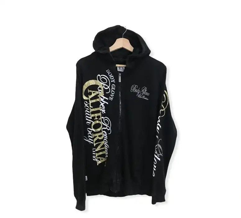 image of Body Glove Spellout Zipper Hoodies Jacket, Men's (Size Medium)