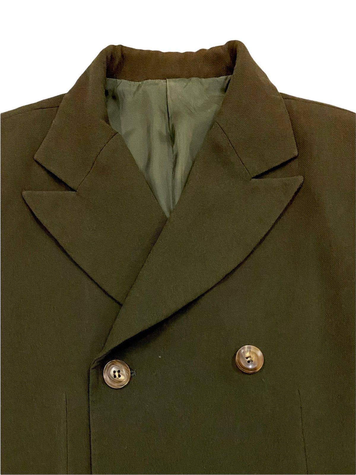 Y's × Y's for Men × Yohji Yamamoto VINTAGE Y’S PEACOAT ARMY GREEN COLOURS Size US M / EU 48-50 / 2 - 5 Thumbnail