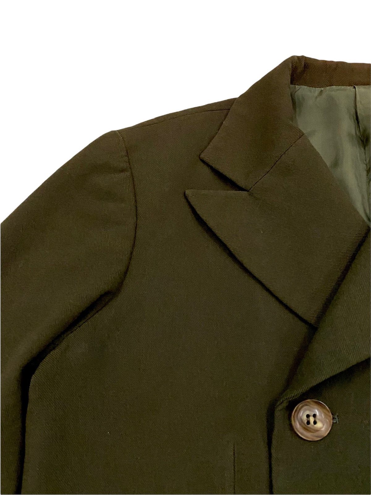 Y's × Y's for Men × Yohji Yamamoto VINTAGE Y’S PEACOAT ARMY GREEN COLOURS Size US M / EU 48-50 / 2 - 7 Thumbnail