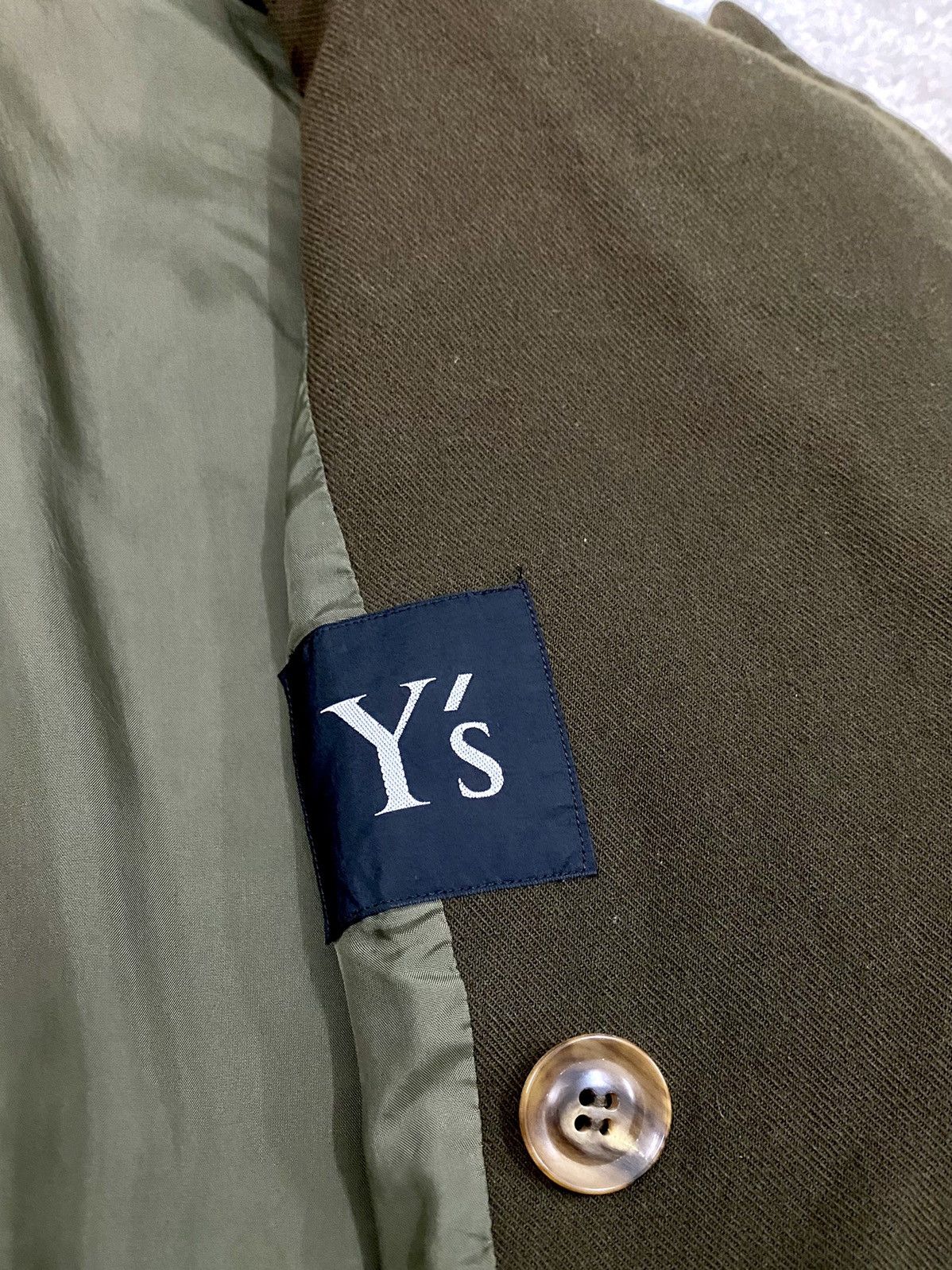 Y's × Y's for Men × Yohji Yamamoto VINTAGE Y’S PEACOAT ARMY GREEN COLOURS Size US M / EU 48-50 / 2 - 18 Thumbnail