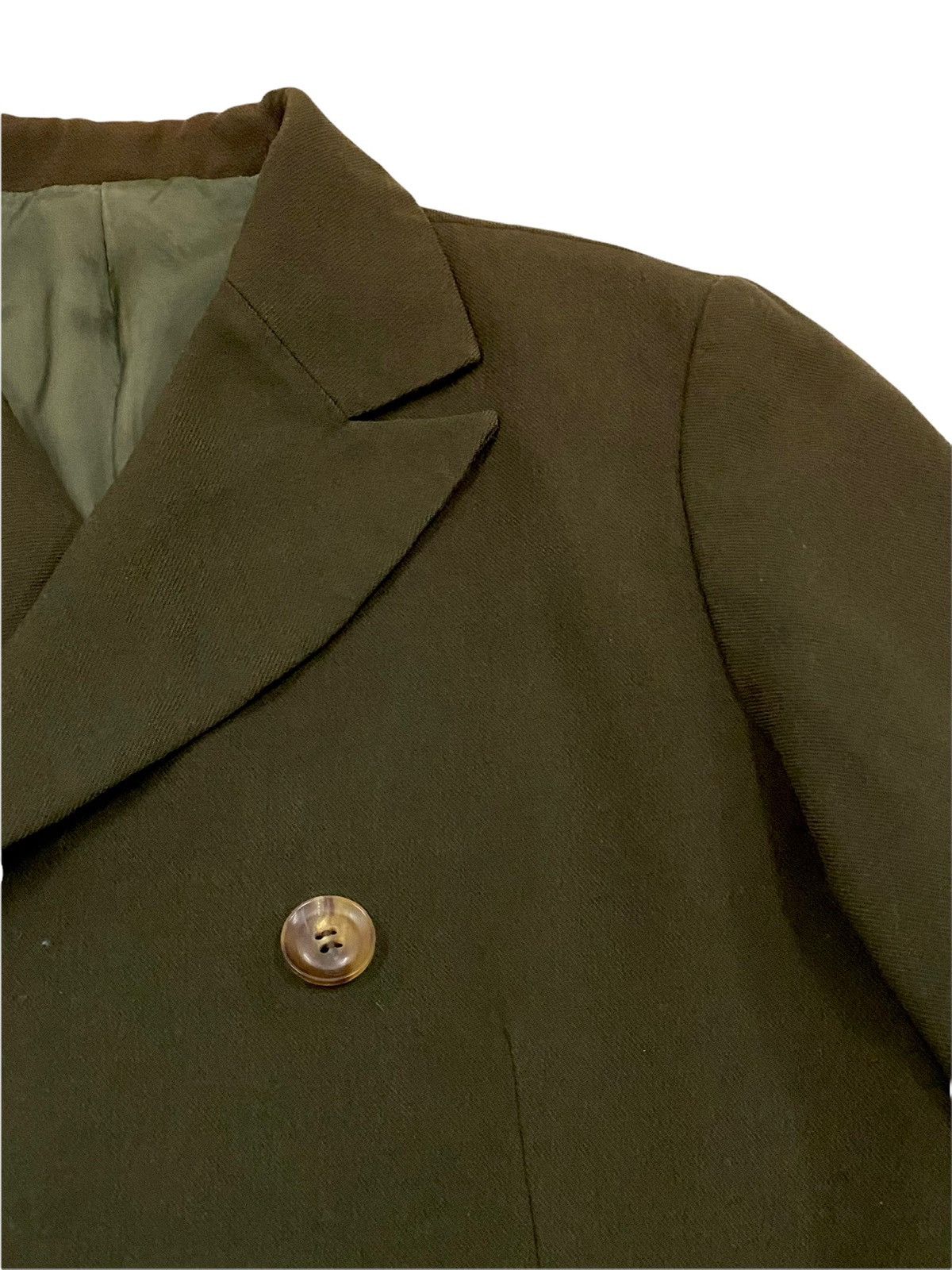Y's × Y's for Men × Yohji Yamamoto VINTAGE Y’S PEACOAT ARMY GREEN COLOURS Size US M / EU 48-50 / 2 - 6 Thumbnail