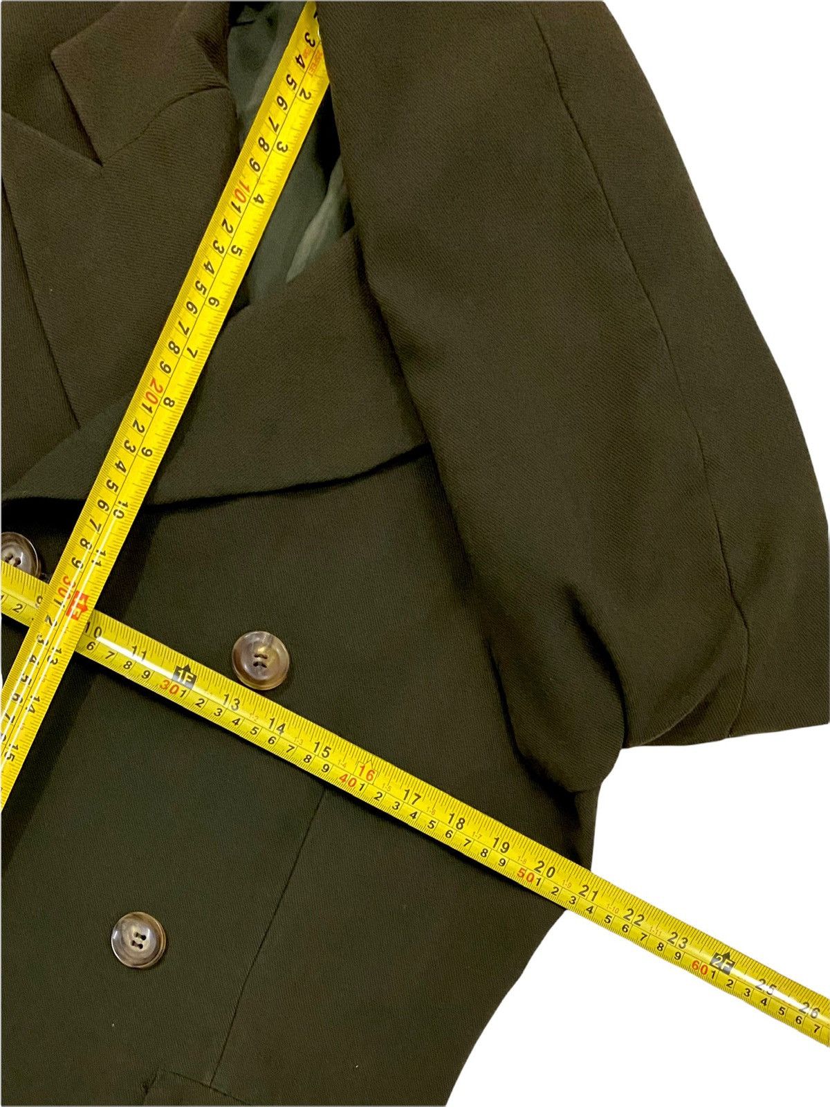 Y's × Y's for Men × Yohji Yamamoto VINTAGE Y’S PEACOAT ARMY GREEN COLOURS Size US M / EU 48-50 / 2 - 21 Thumbnail