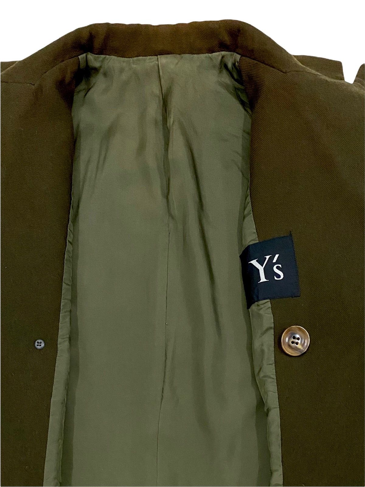 Y's × Y's for Men × Yohji Yamamoto VINTAGE Y’S PEACOAT ARMY GREEN COLOURS Size US M / EU 48-50 / 2 - 16 Thumbnail