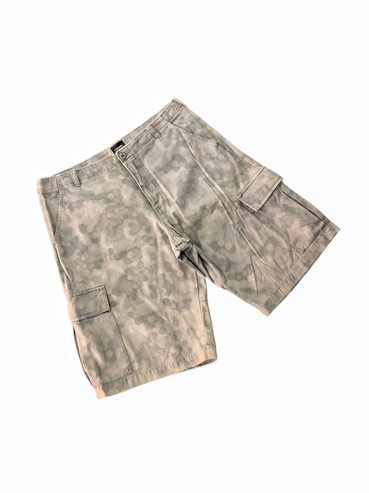 NADA 00's NITROW Japan digital drop camo cargo short Size US 35 - 3 Thumbnail