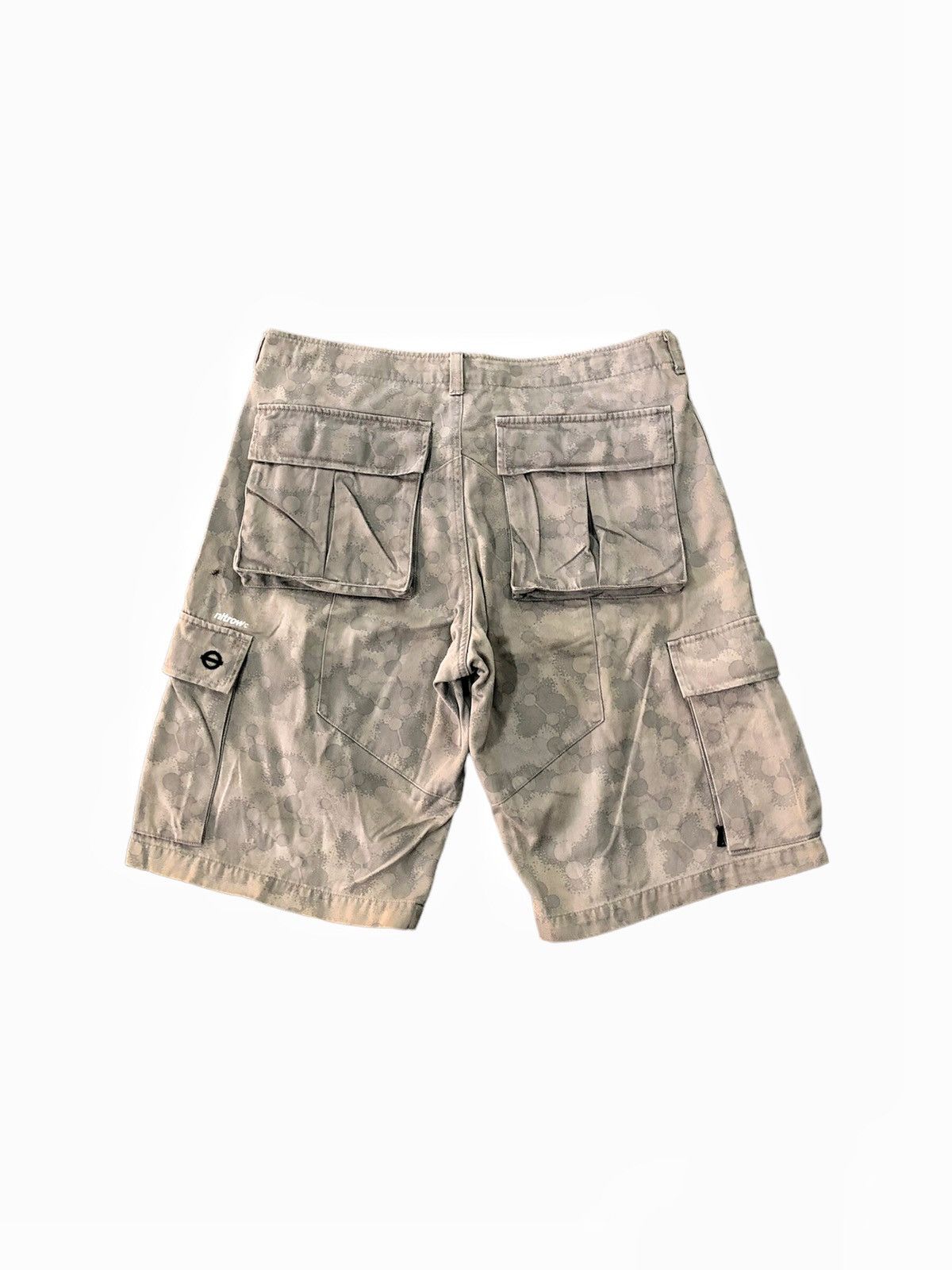 NADA 00's NITROW Japan digital drop camo cargo short Size US 35 - 2 Thumbnail