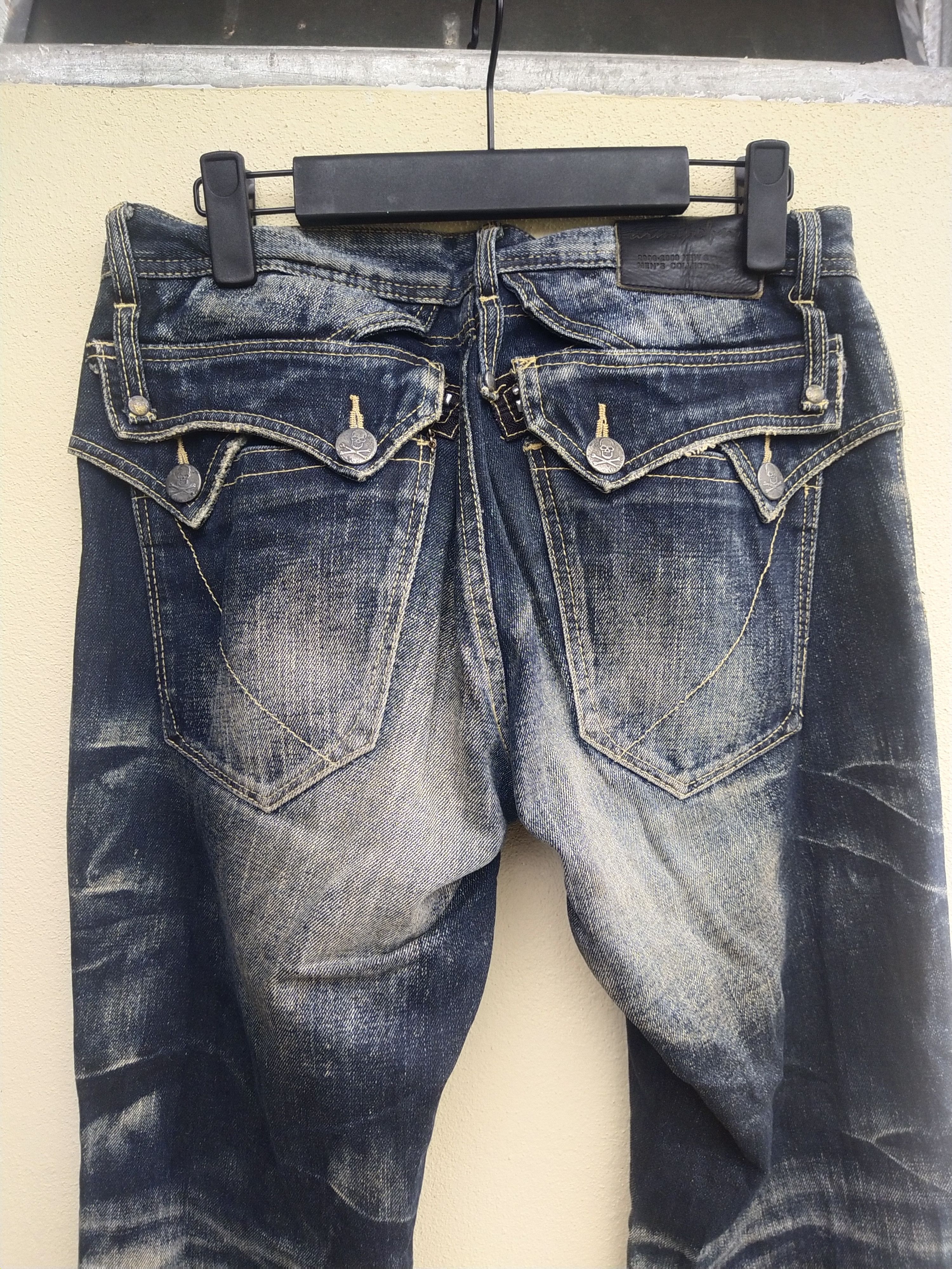 Japanese Brand × Seditionaries 🔥 Offer🔥Rare Japanese Brand Army Of No! Skulls Denim Size US 30 / EU 46 - 15 Thumbnail