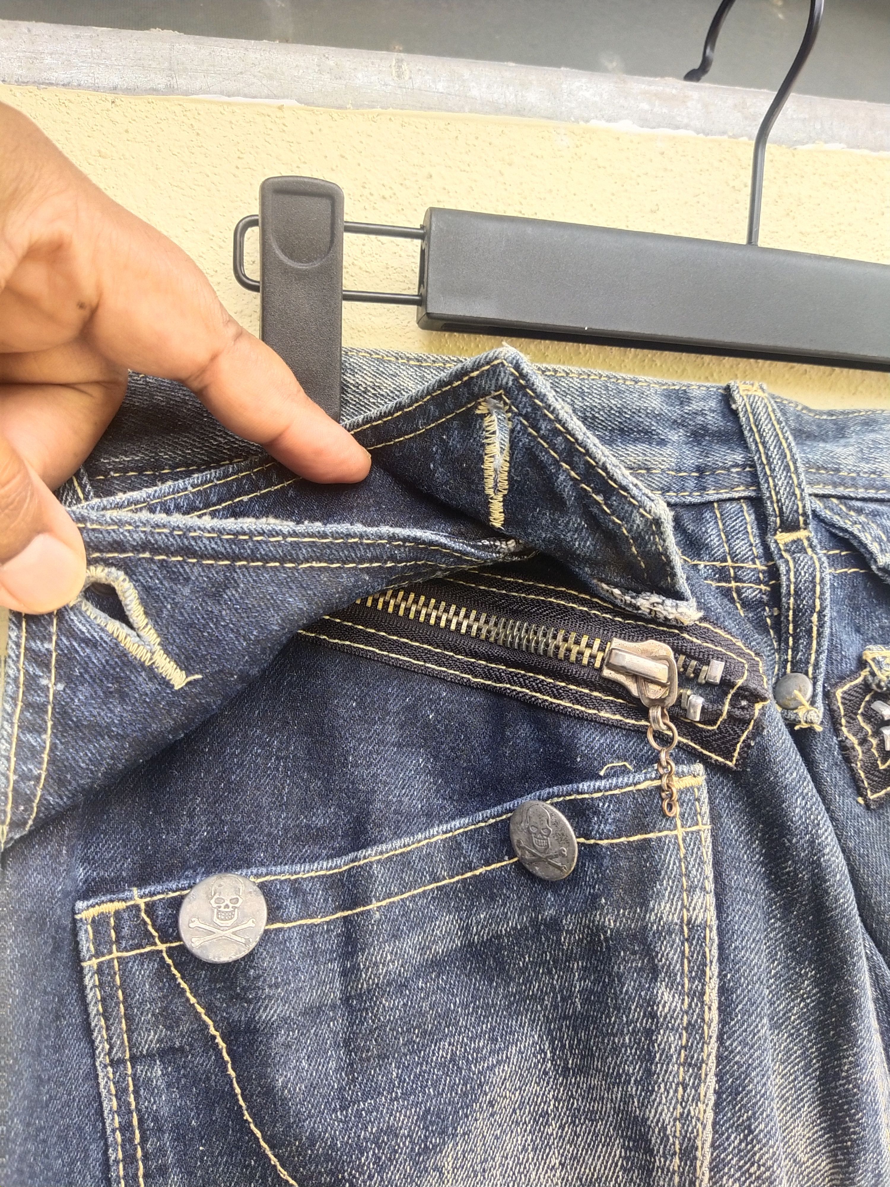 Japanese Brand × Seditionaries 🔥 Offer🔥Rare Japanese Brand Army Of No! Skulls Denim Size US 30 / EU 46 - 19 Thumbnail