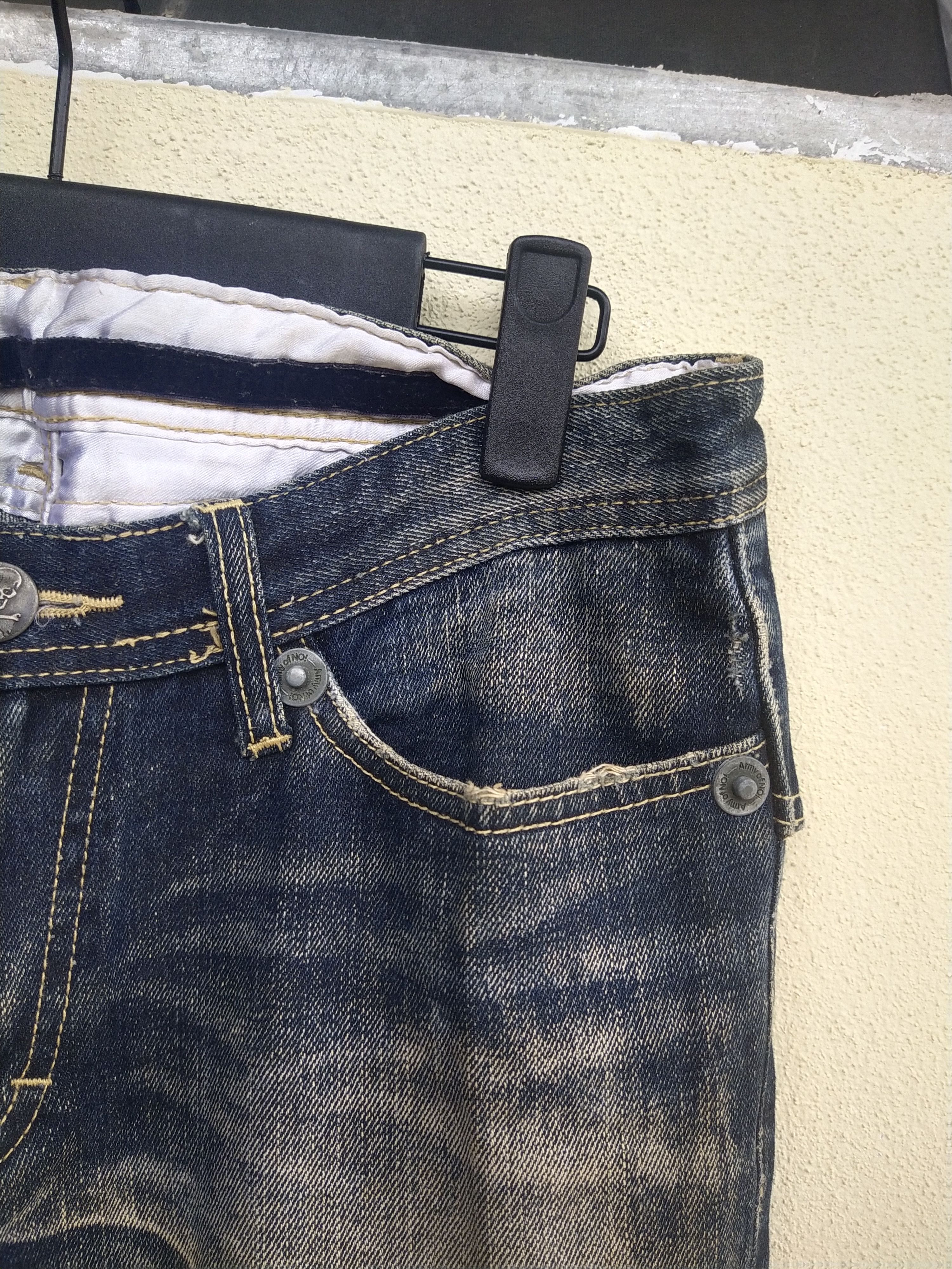 Japanese Brand × Seditionaries 🔥 Offer🔥Rare Japanese Brand Army Of No! Skulls Denim Size US 30 / EU 46 - 7 Thumbnail