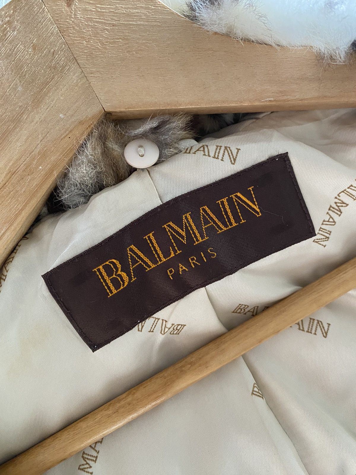 Balmain × Designer Balmain Paris Faux Leather Coat Size M / US 6-8 / IT 42-44 - 8 Thumbnail