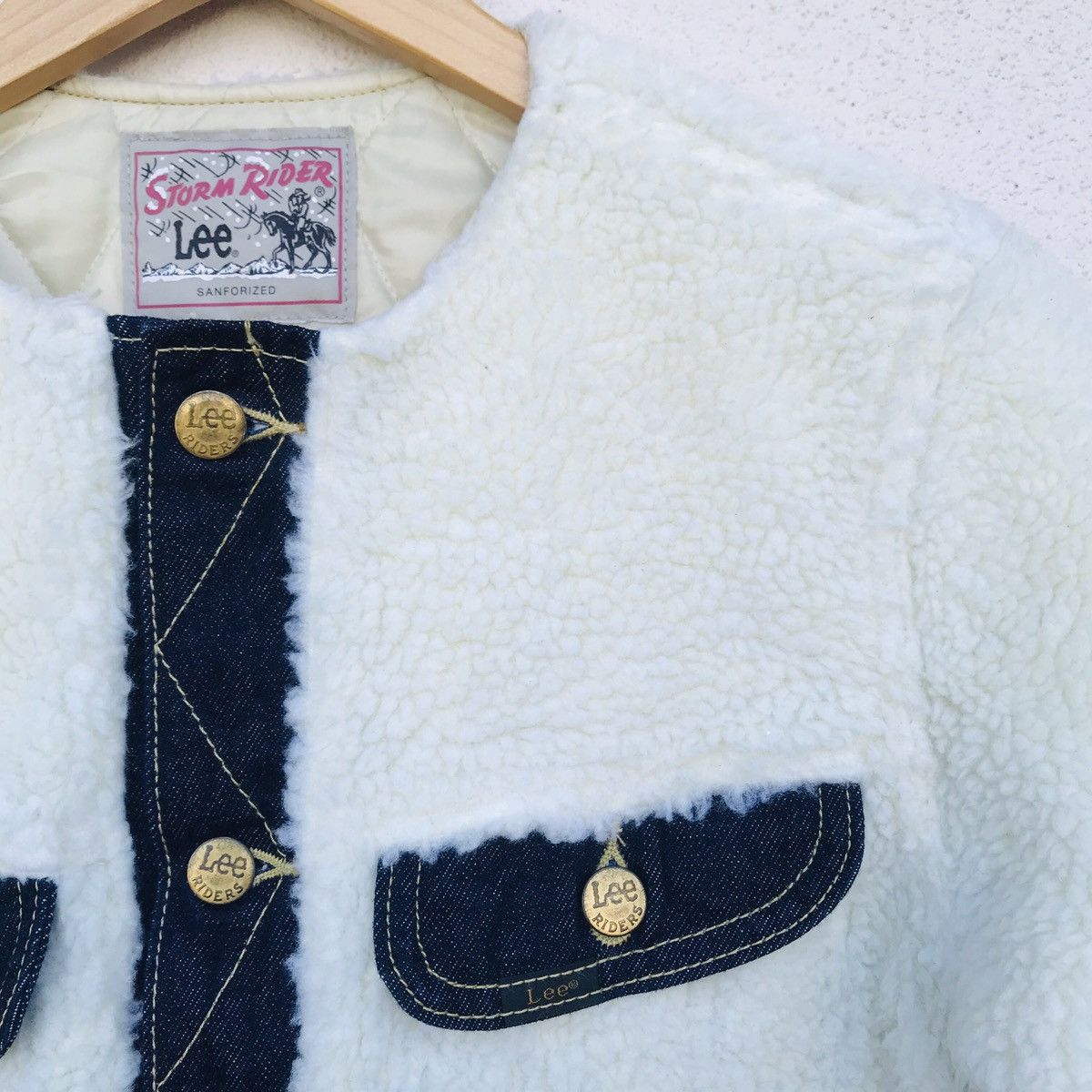 Lee Storm Rider Lee 60s edition repro sherpa women jacket jean Size ONE SIZE - 8 Thumbnail