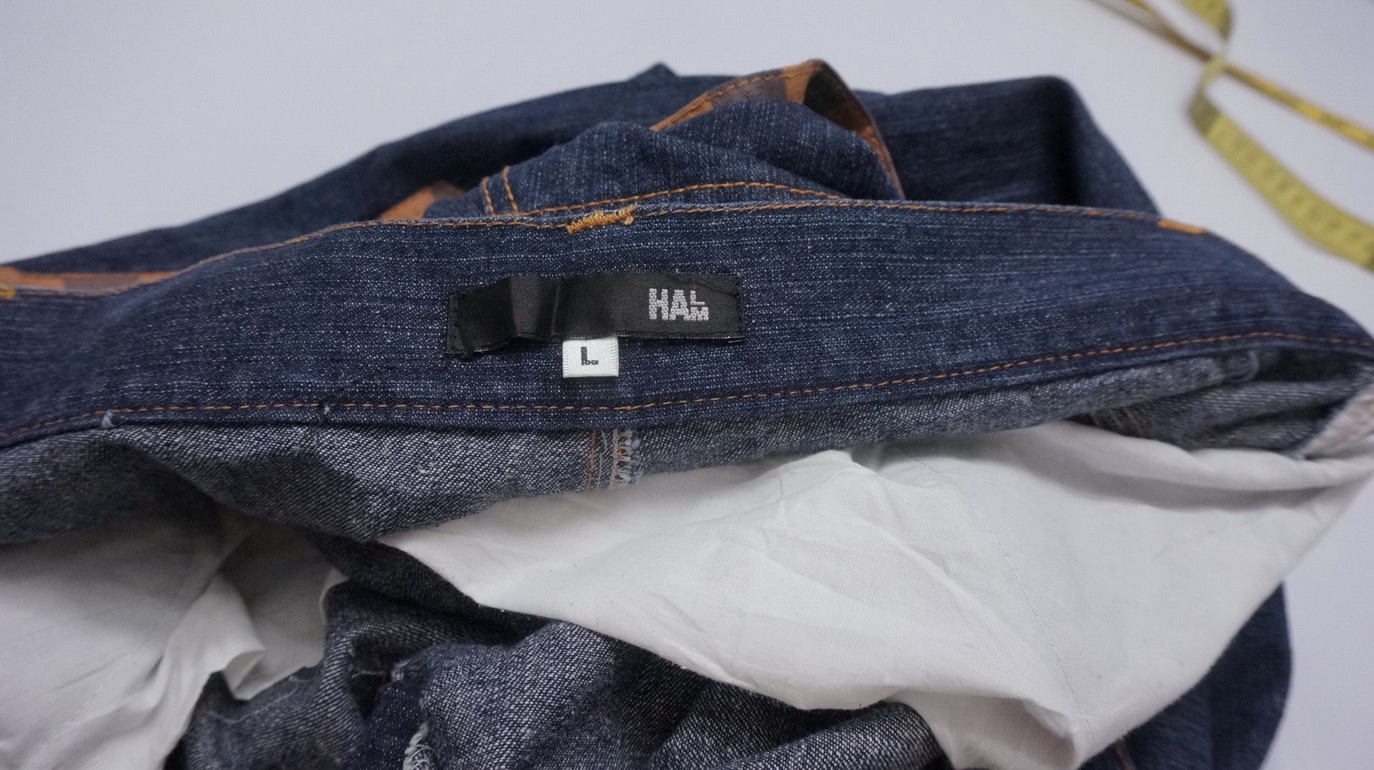 Japanese Brand Vintage Japan HALHAM Printed Dark Blue Jeans Size US 32 / EU 48 - 18 Thumbnail