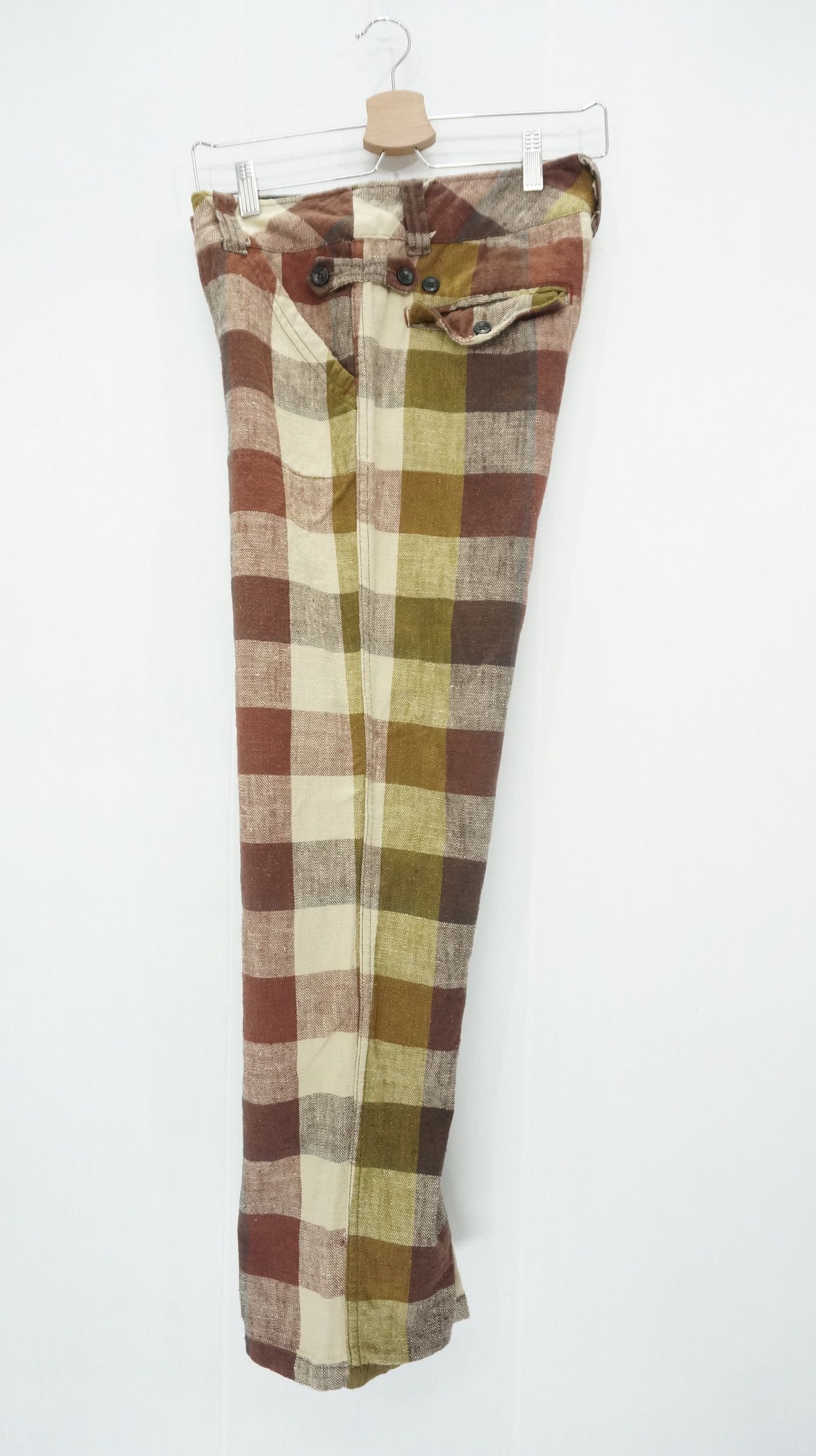 Japanese Brand 🎌 Japan CUBE SUGAR Plaid Checkered Pants Size US 29 - 11 Thumbnail