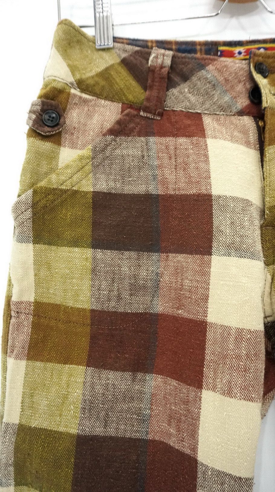 Japanese Brand 🎌 Japan CUBE SUGAR Plaid Checkered Pants Size US 29 - 4 Thumbnail