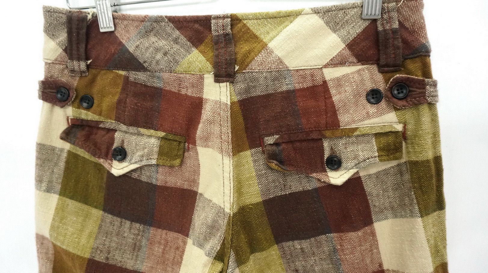 Japanese Brand 🎌 Japan CUBE SUGAR Plaid Checkered Pants Size US 29 - 8 Thumbnail