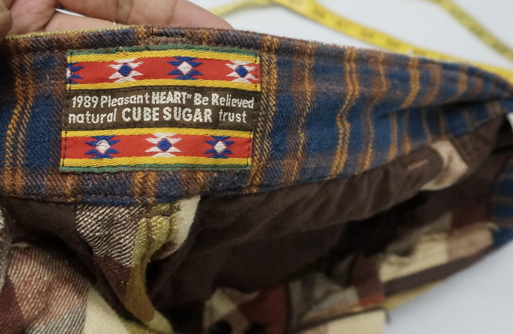 Japanese Brand 🎌 Japan CUBE SUGAR Plaid Checkered Pants Size US 29 - 20 Thumbnail