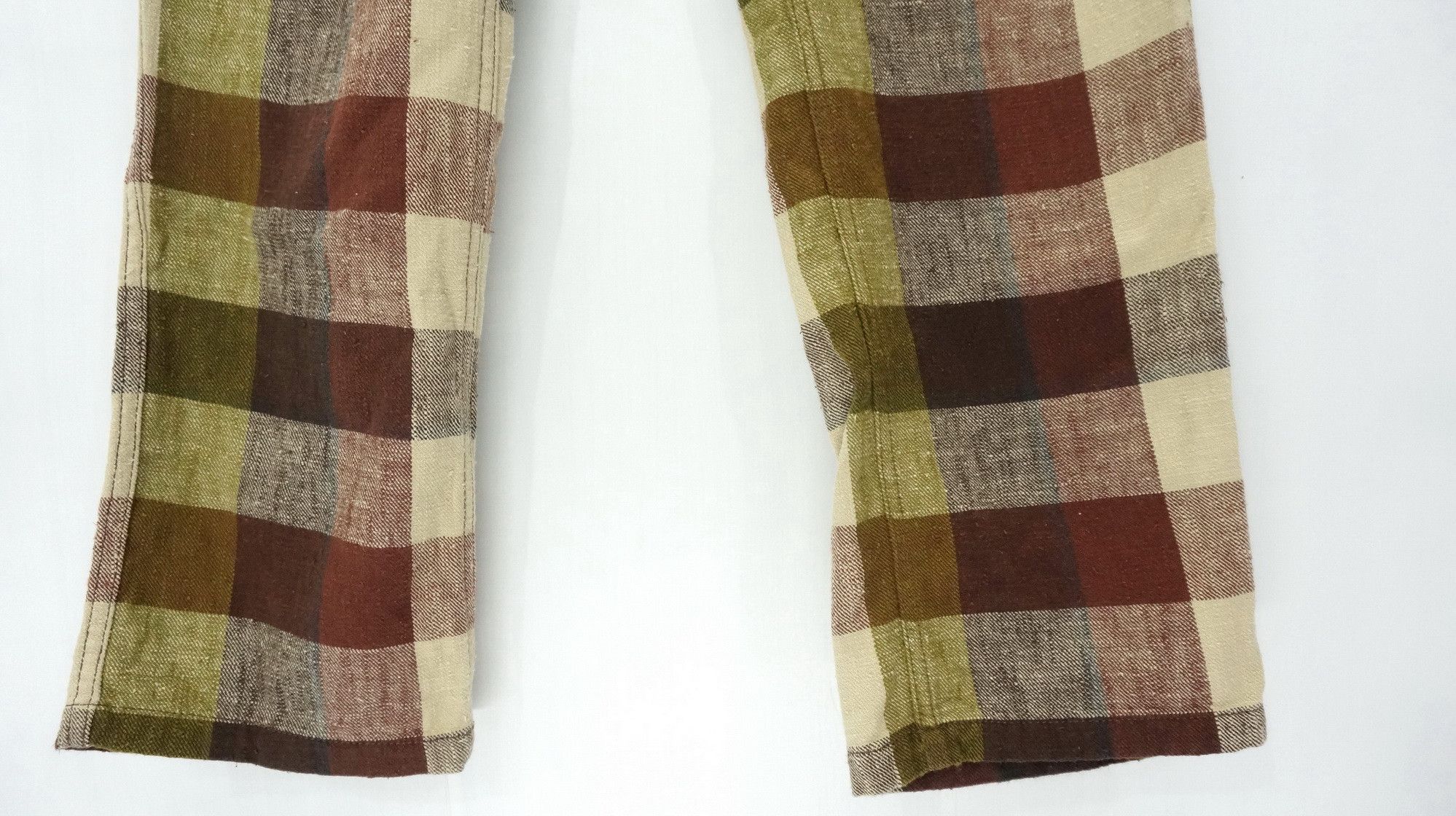 Japanese Brand 🎌 Japan CUBE SUGAR Plaid Checkered Pants Size US 29 - 6 Thumbnail