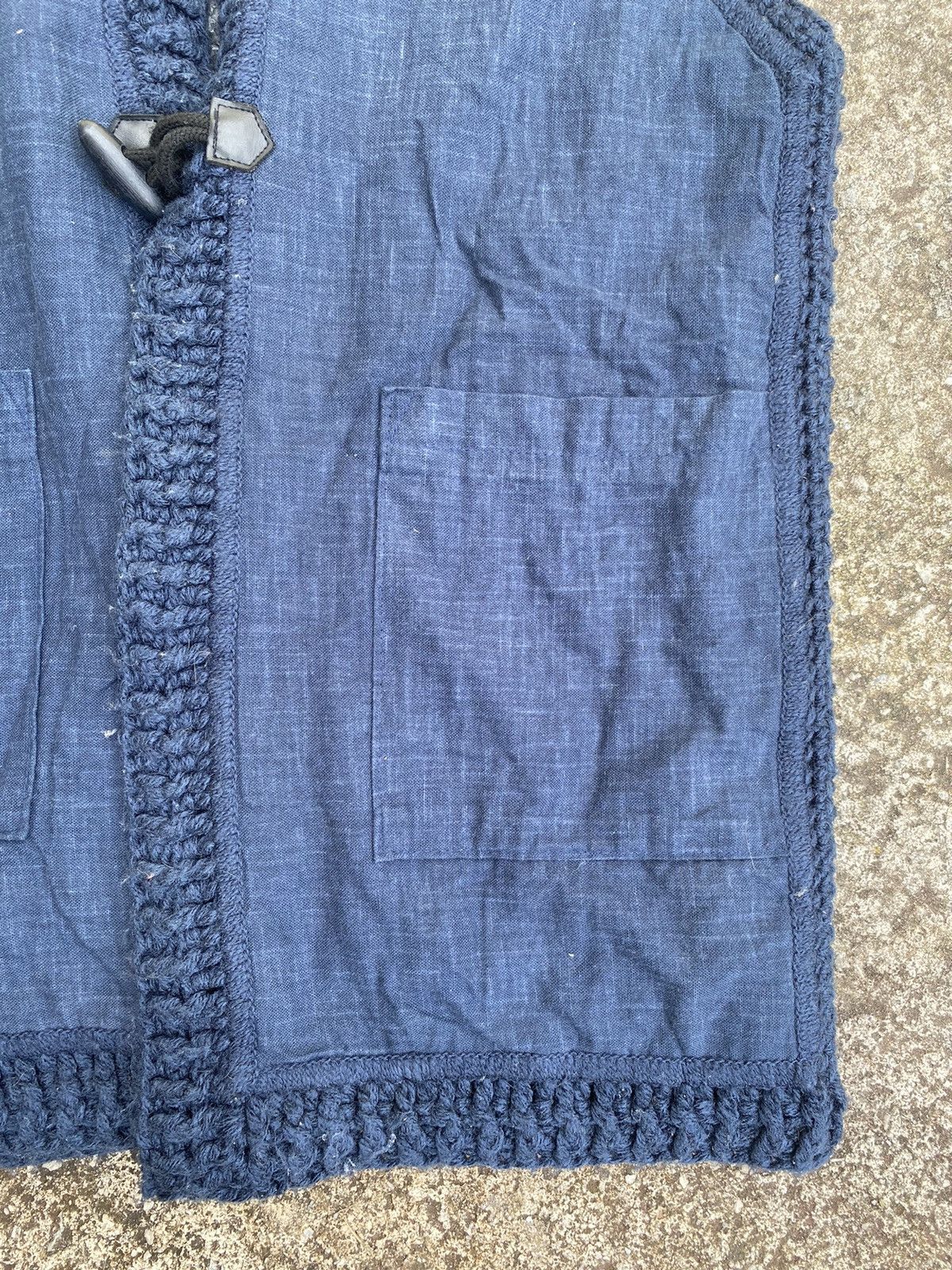 Japanese Brand Japan Vintage Indigo Denim Boro Vest Size US XXL / EU 58 / 5 - 10 Thumbnail