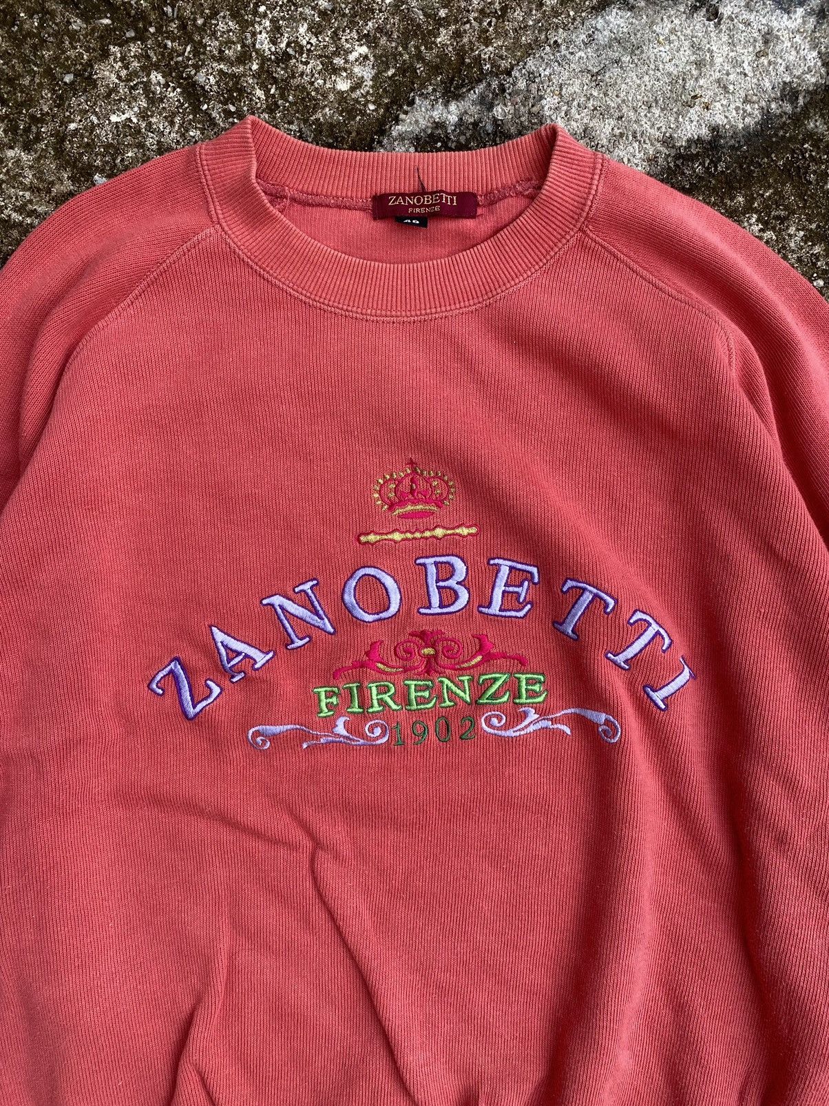 Firenze Vintage Zanobetti Firenze 1902 Embroidered Sweatshirt Size US M / EU 48-50 / 2 - 2 Thumbnail