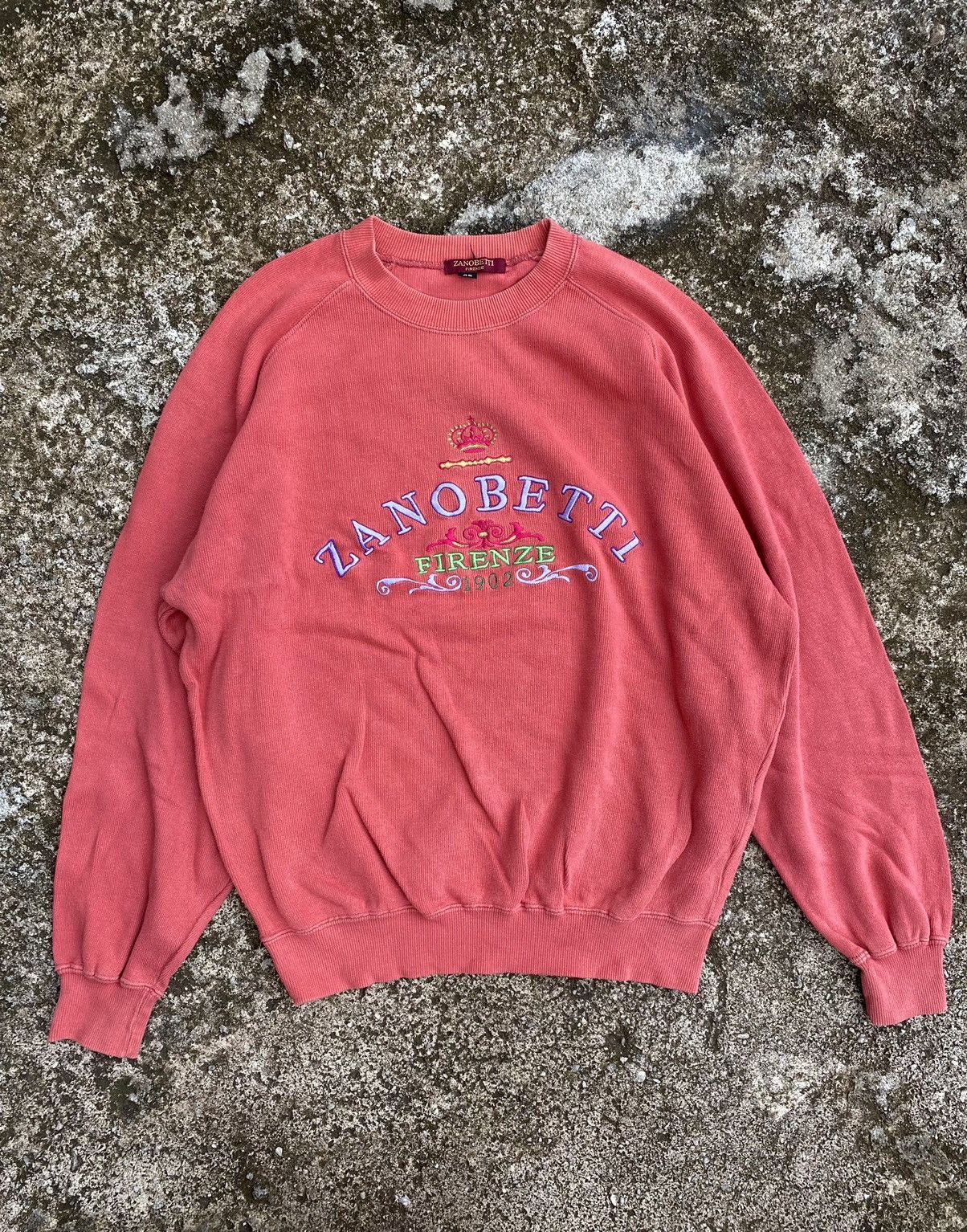 Firenze Vintage Zanobetti Firenze 1902 Embroidered Sweatshirt Size US M / EU 48-50 / 2 - 1 Thumbnail