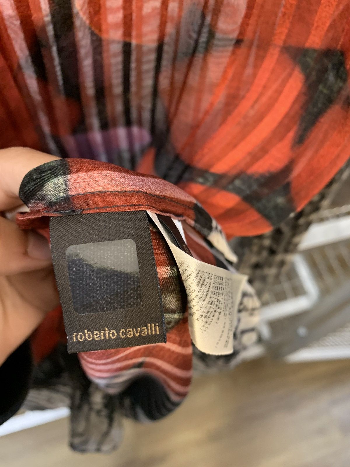 Roberto Cavalli Roberto Cavalli Heart Print Transparent Silk Shirt Size L / US 10 / IT 46 - 20 Thumbnail