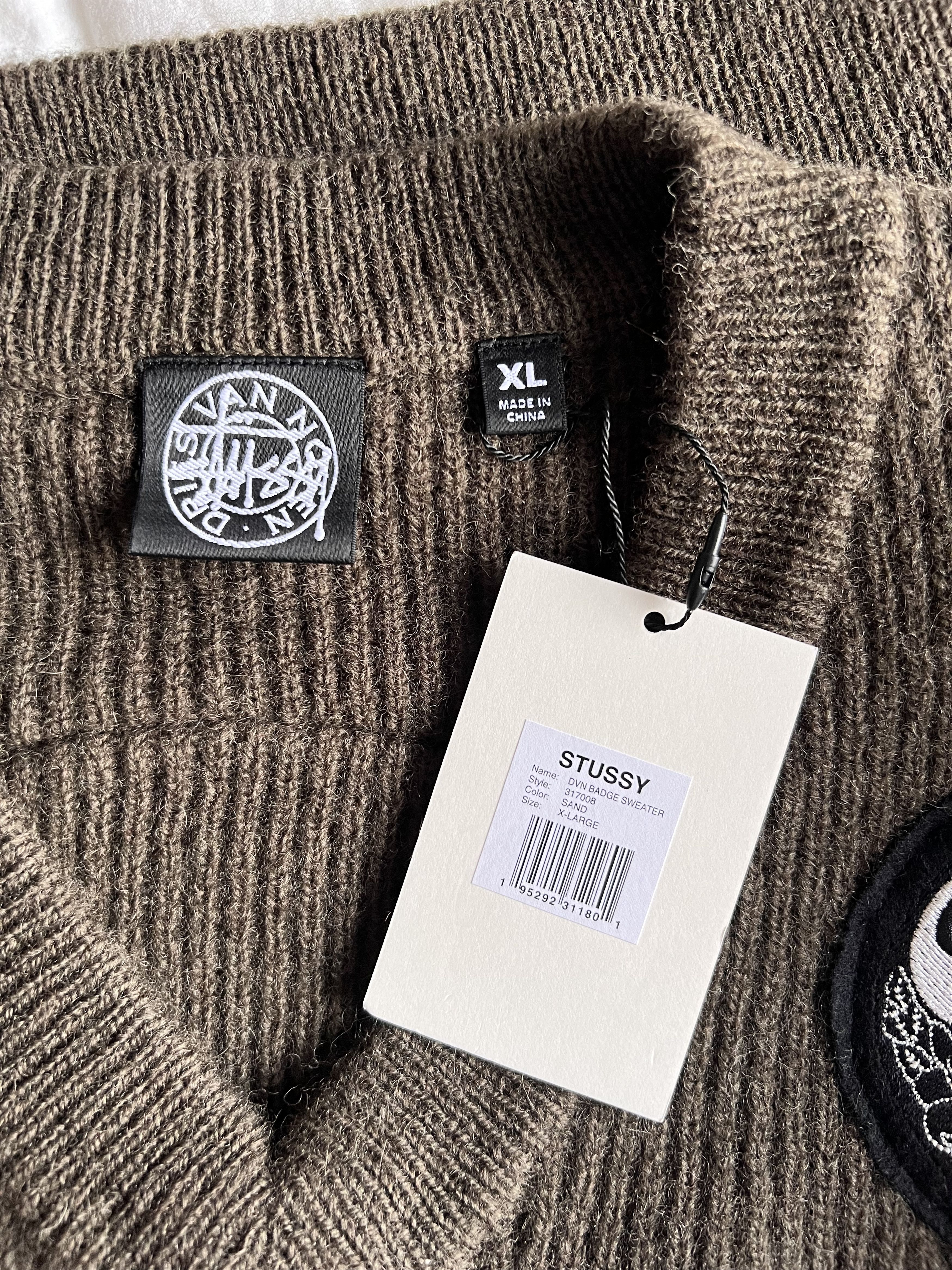 Dries Van Noten × Stussy Dries van Noten Stussy Badge V-Neck Sweater Size US XL / EU 56 / 4 - 9 Thumbnail