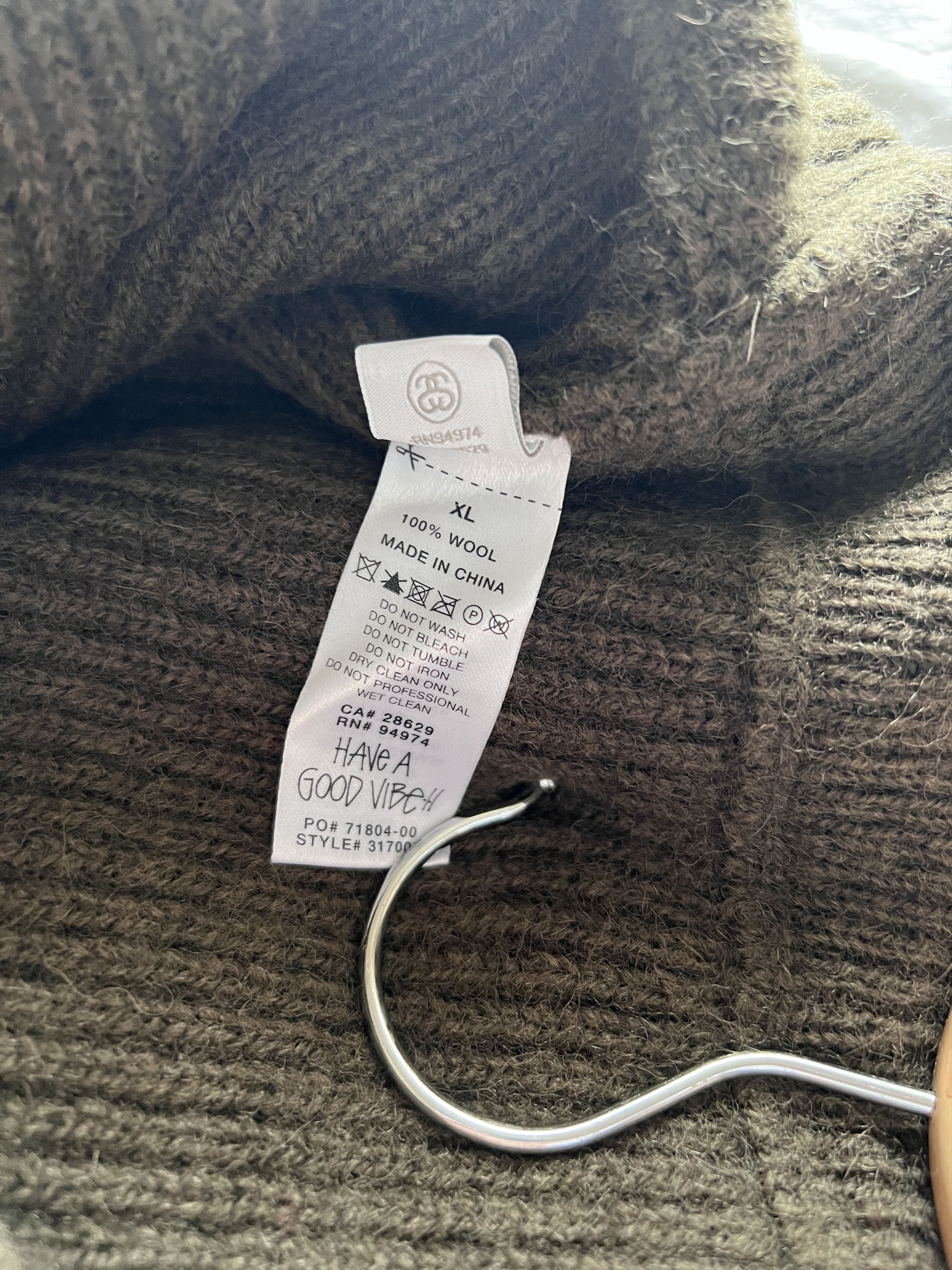 Dries Van Noten × Stussy Dries van Noten Stussy Badge V-Neck Sweater Size US XL / EU 56 / 4 - 10 Thumbnail