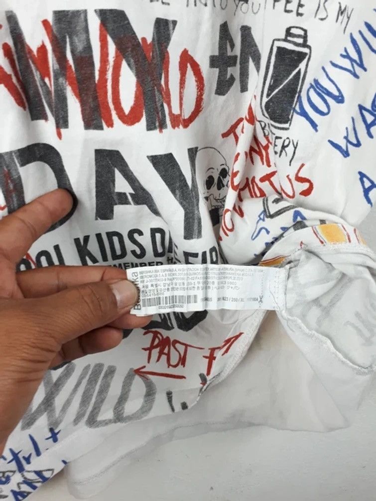 Japanese Brand × Vintage Bershka Scribble Doodle Fullprint Tee Size US L / EU 52-54 / 3 - 11 Thumbnail