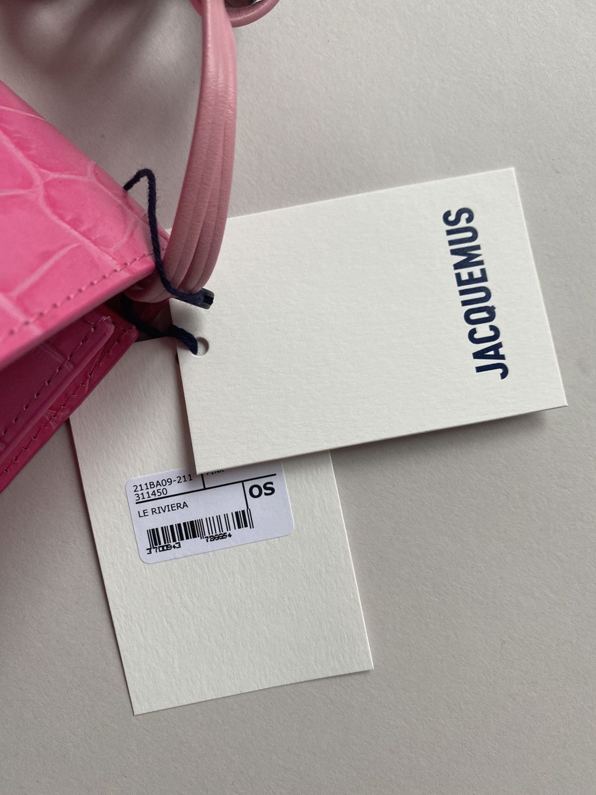 Jacquemus Jacquemus Le Riviera Bag Pink Croco Size ONE SIZE - 8 Thumbnail