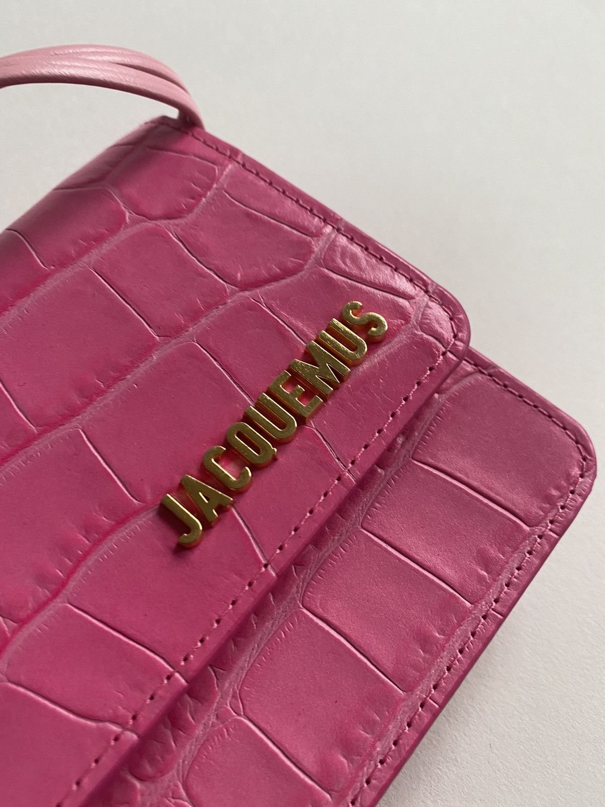 Jacquemus Jacquemus Le Riviera Bag Pink Croco Size ONE SIZE - 6 Thumbnail