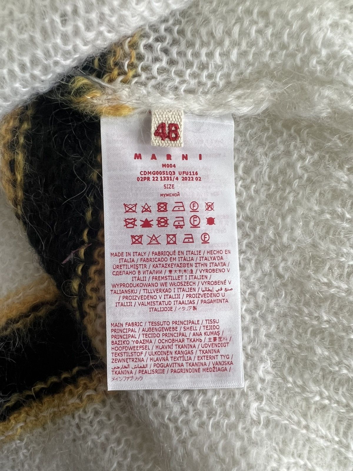 Marni Marni Mohair Stripped Mohair Cardigan Size US M / EU 48-50 / 2 - 9 Thumbnail