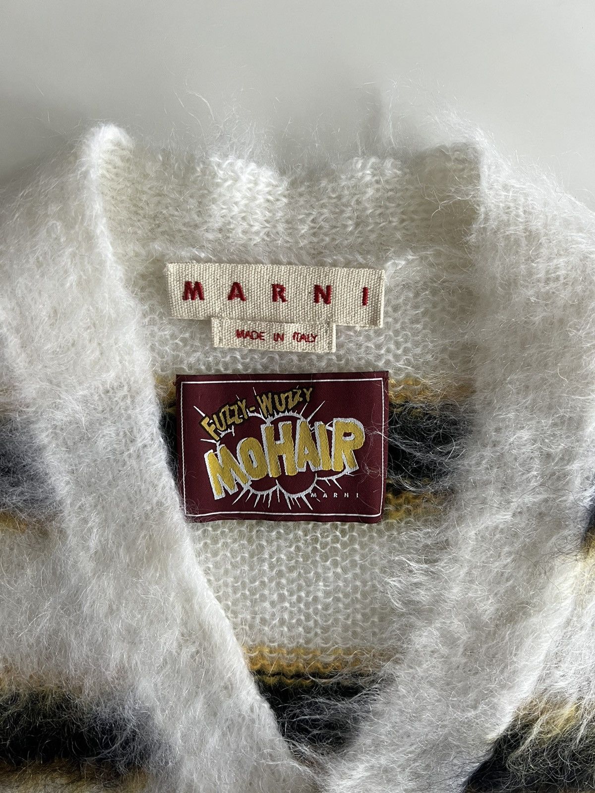 Marni Marni Mohair Stripped Mohair Cardigan Size US M / EU 48-50 / 2 - 7 Thumbnail