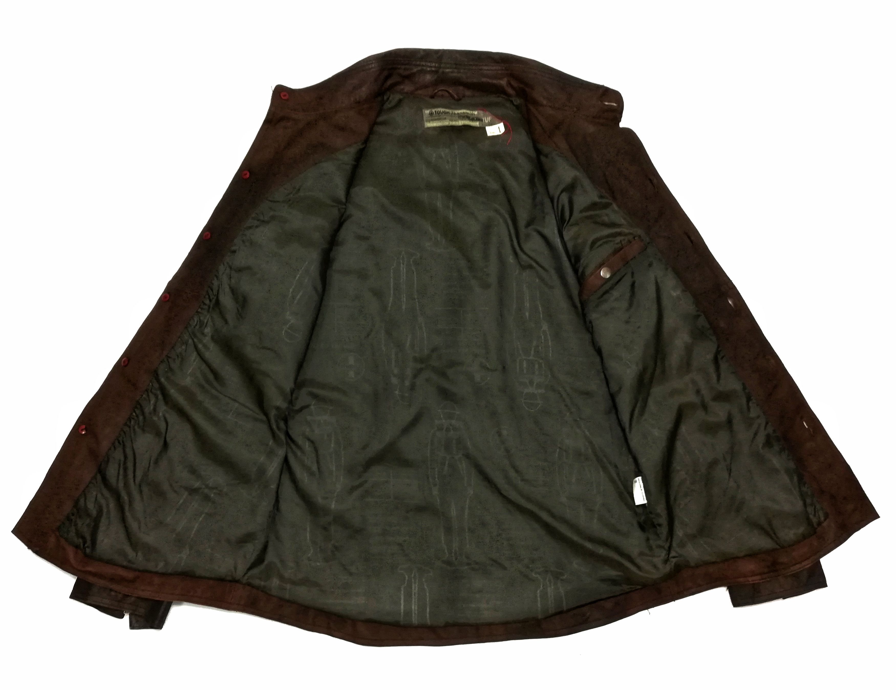 Darn Tough 🔥TOUGH Jeansmith Engineerd Leather Jacket Button Up Style Size US M / EU 48-50 / 2 - 13 Thumbnail