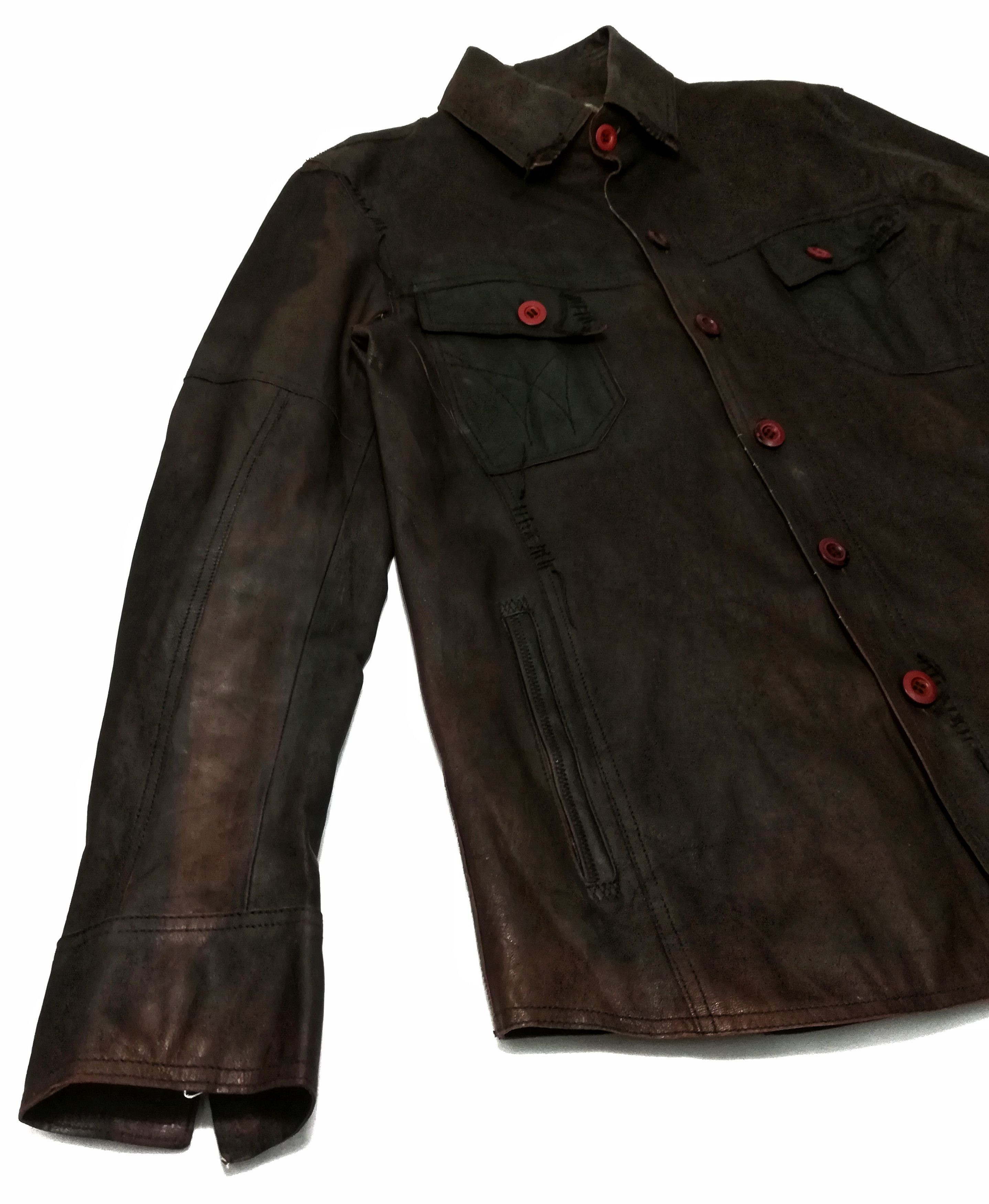 Darn Tough 🔥TOUGH Jeansmith Engineerd Leather Jacket Button Up Style Size US M / EU 48-50 / 2 - 4 Thumbnail
