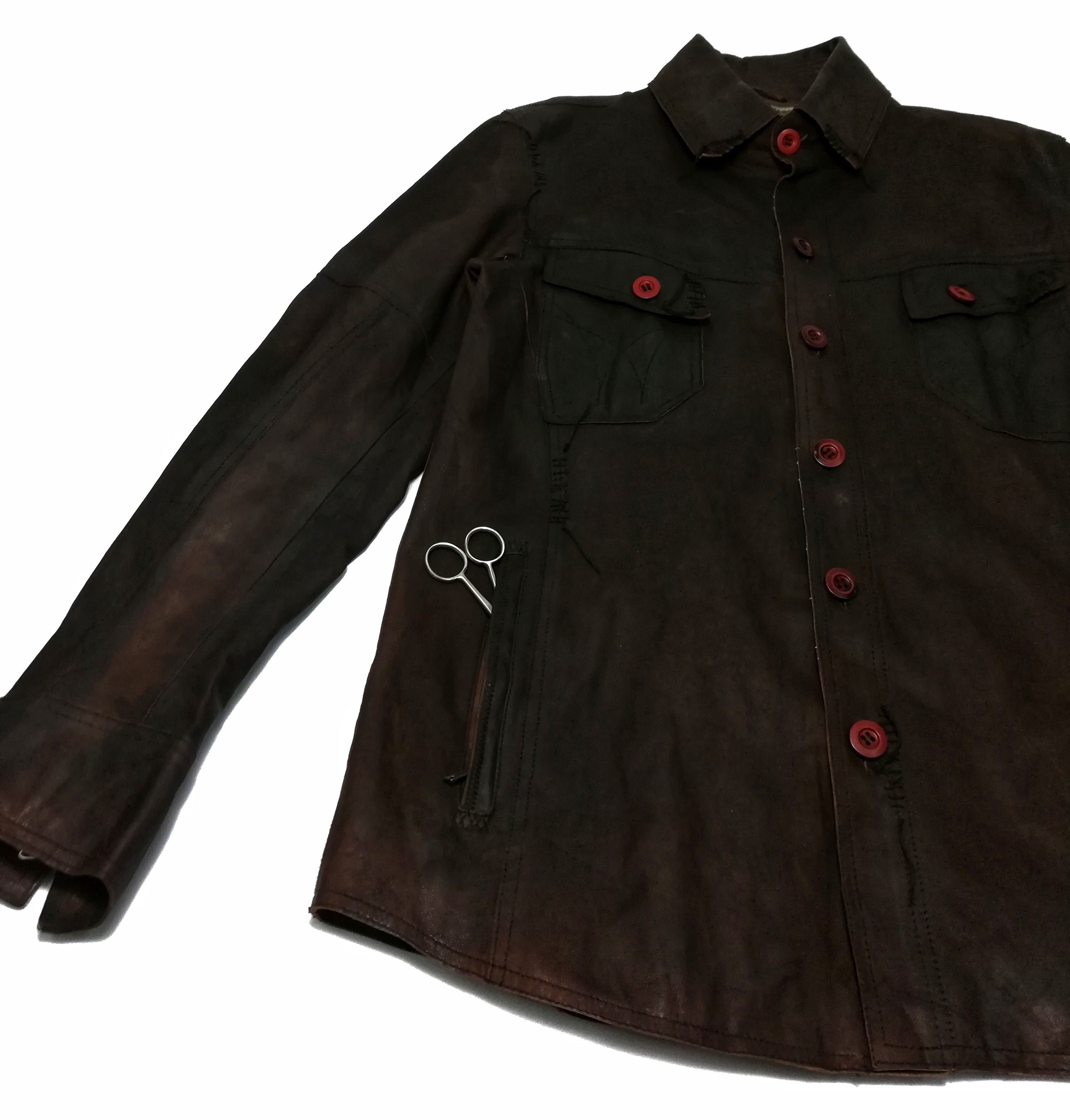 Darn Tough 🔥TOUGH Jeansmith Engineerd Leather Jacket Button Up Style Size US M / EU 48-50 / 2 - 9 Thumbnail