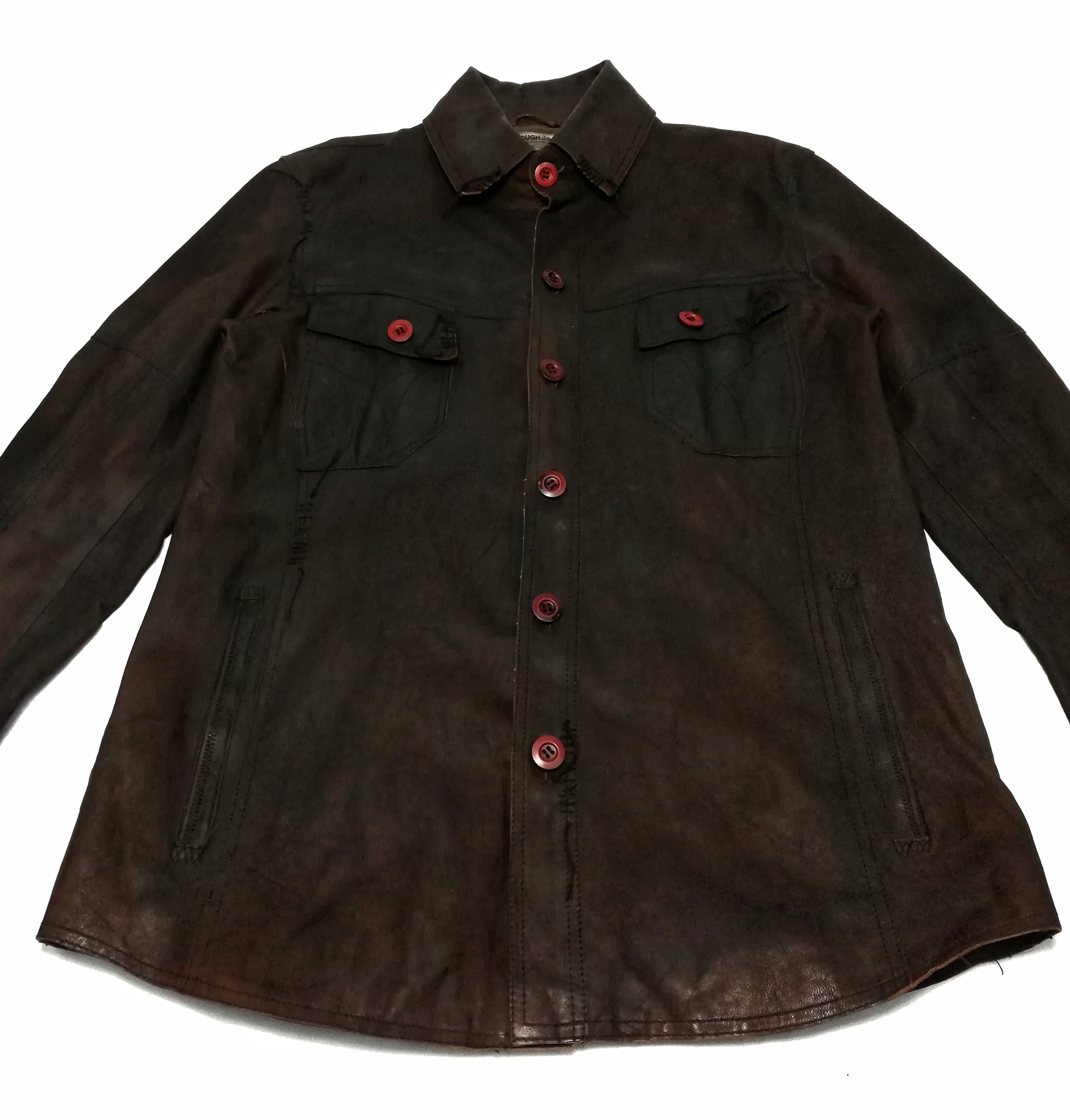Darn Tough 🔥TOUGH Jeansmith Engineerd Leather Jacket Button Up Style Size US M / EU 48-50 / 2 - 3 Thumbnail