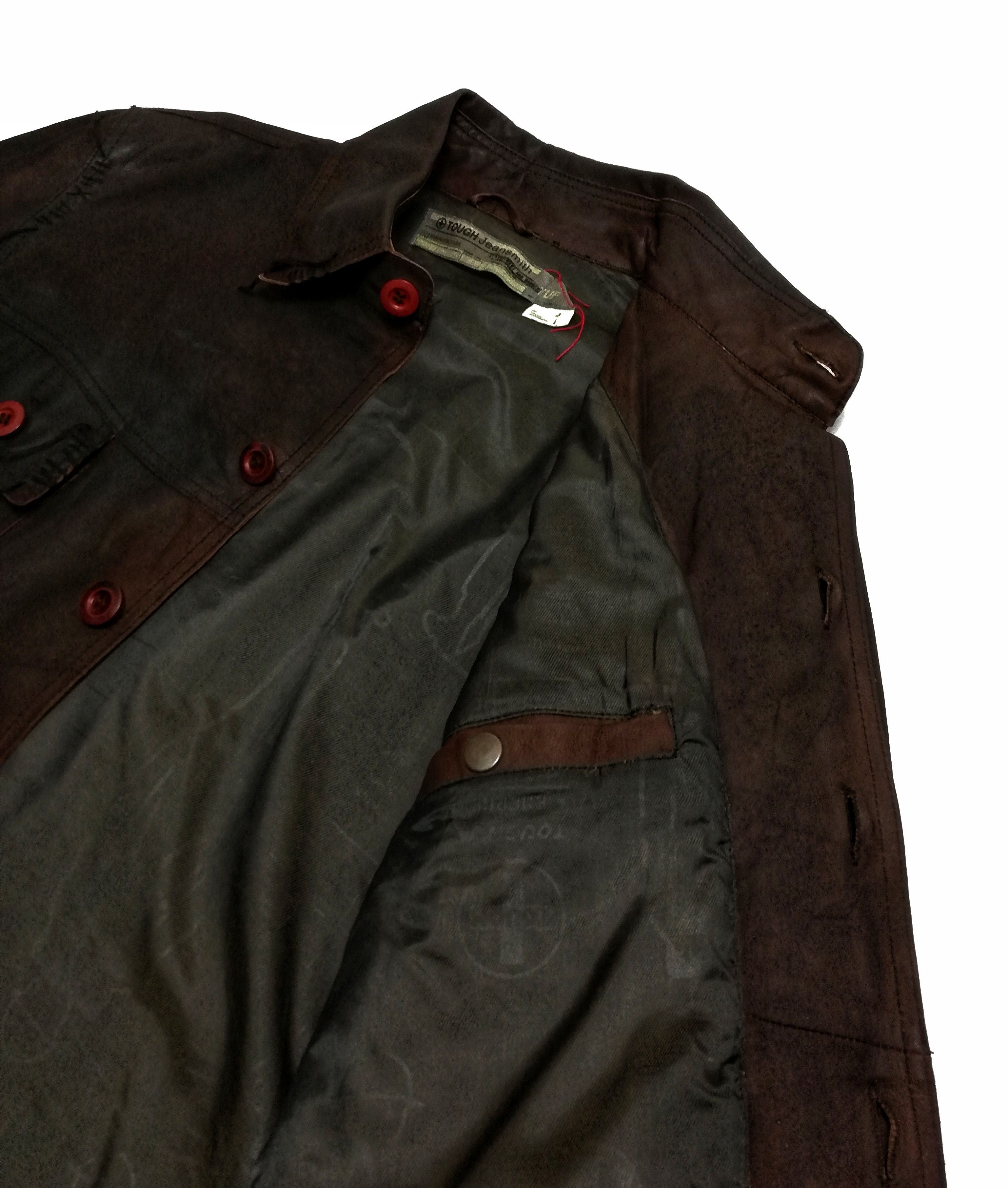 Darn Tough 🔥TOUGH Jeansmith Engineerd Leather Jacket Button Up Style Size US M / EU 48-50 / 2 - 11 Thumbnail
