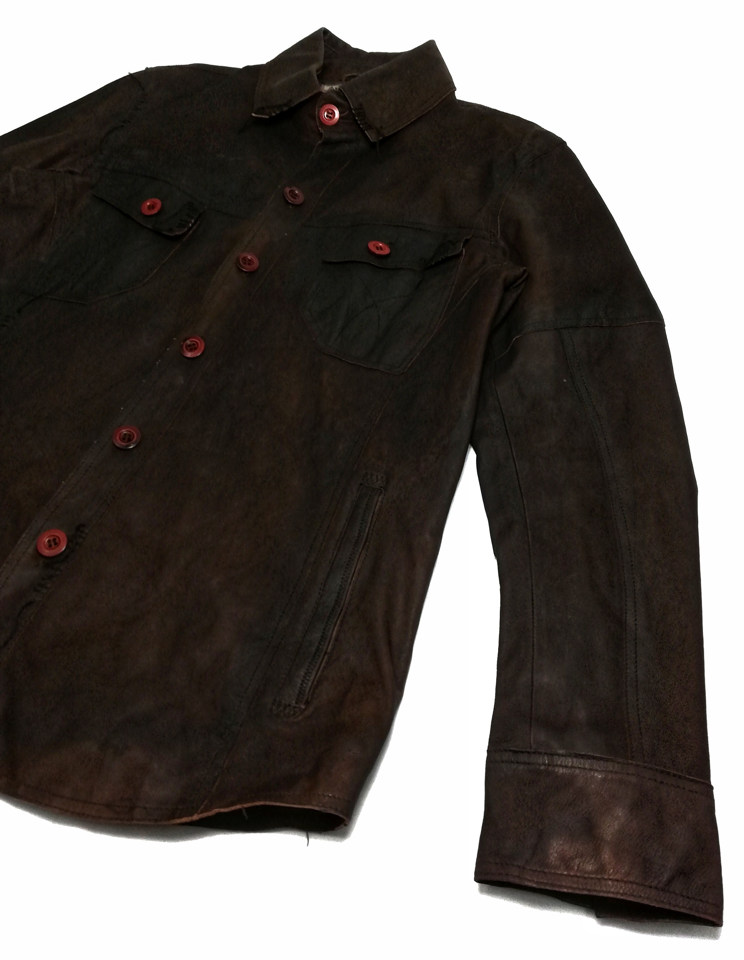 Darn Tough 🔥TOUGH Jeansmith Engineerd Leather Jacket Button Up Style Size US M / EU 48-50 / 2 - 5 Thumbnail