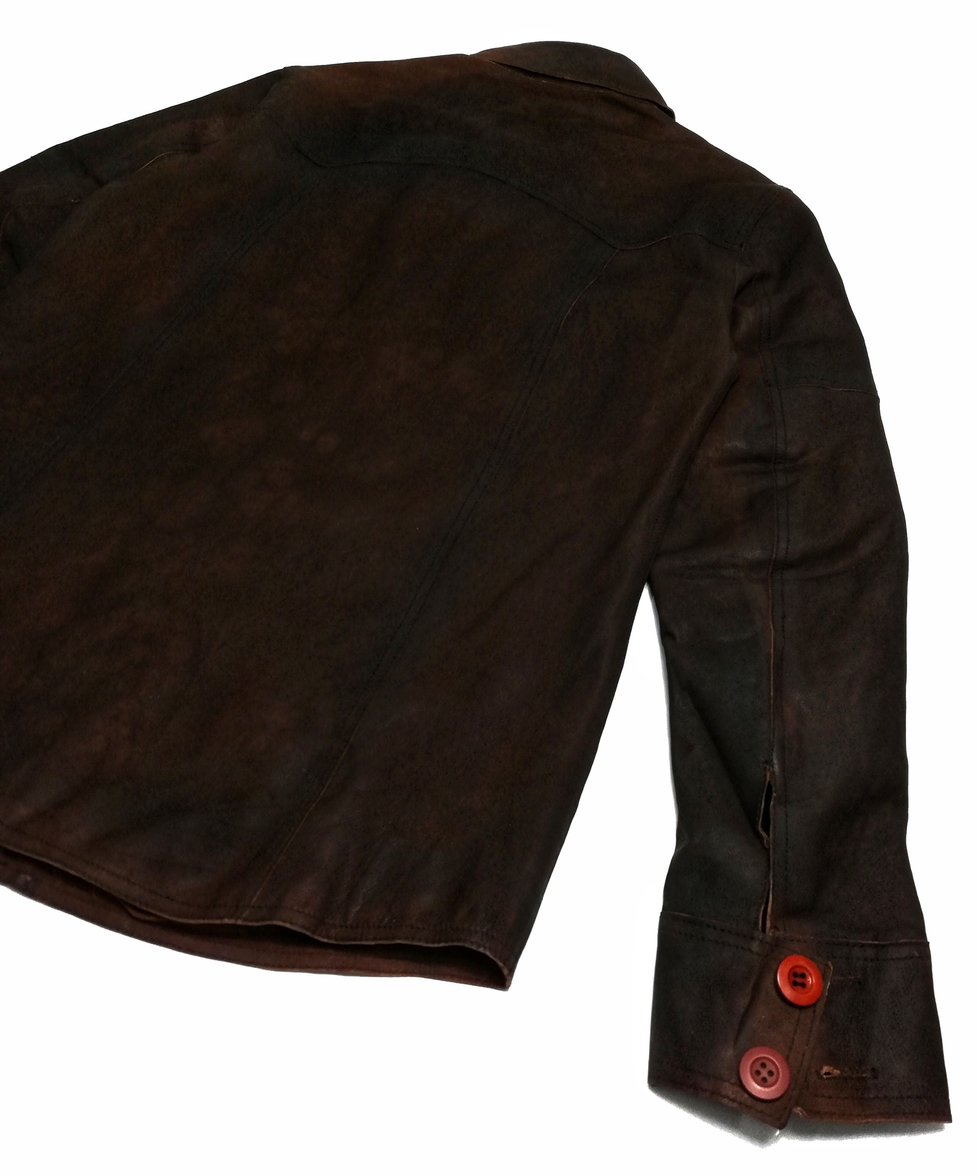 Darn Tough 🔥TOUGH Jeansmith Engineerd Leather Jacket Button Up Style Size US M / EU 48-50 / 2 - 19 Thumbnail