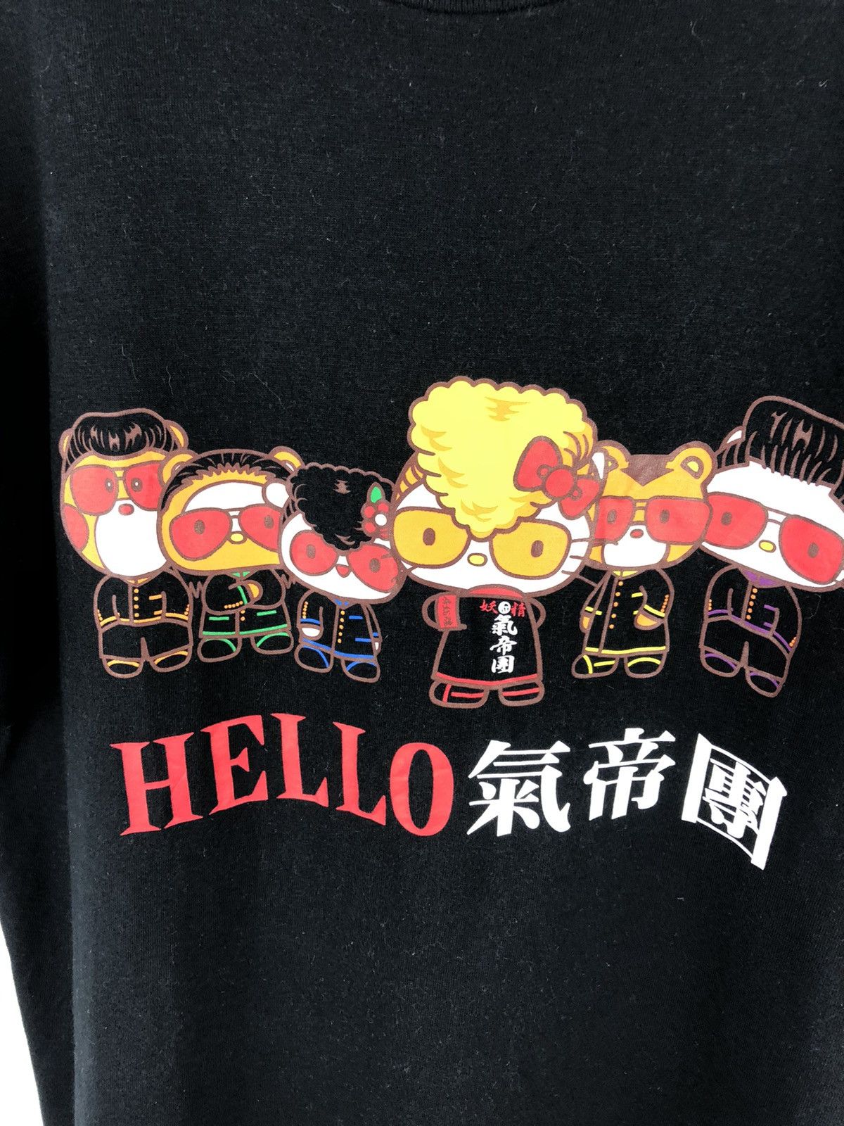 Anime Hello Kitty X Japanese Rockabilly Band T-Shirt Size US L / EU 52-54 / 3 - 3 Thumbnail