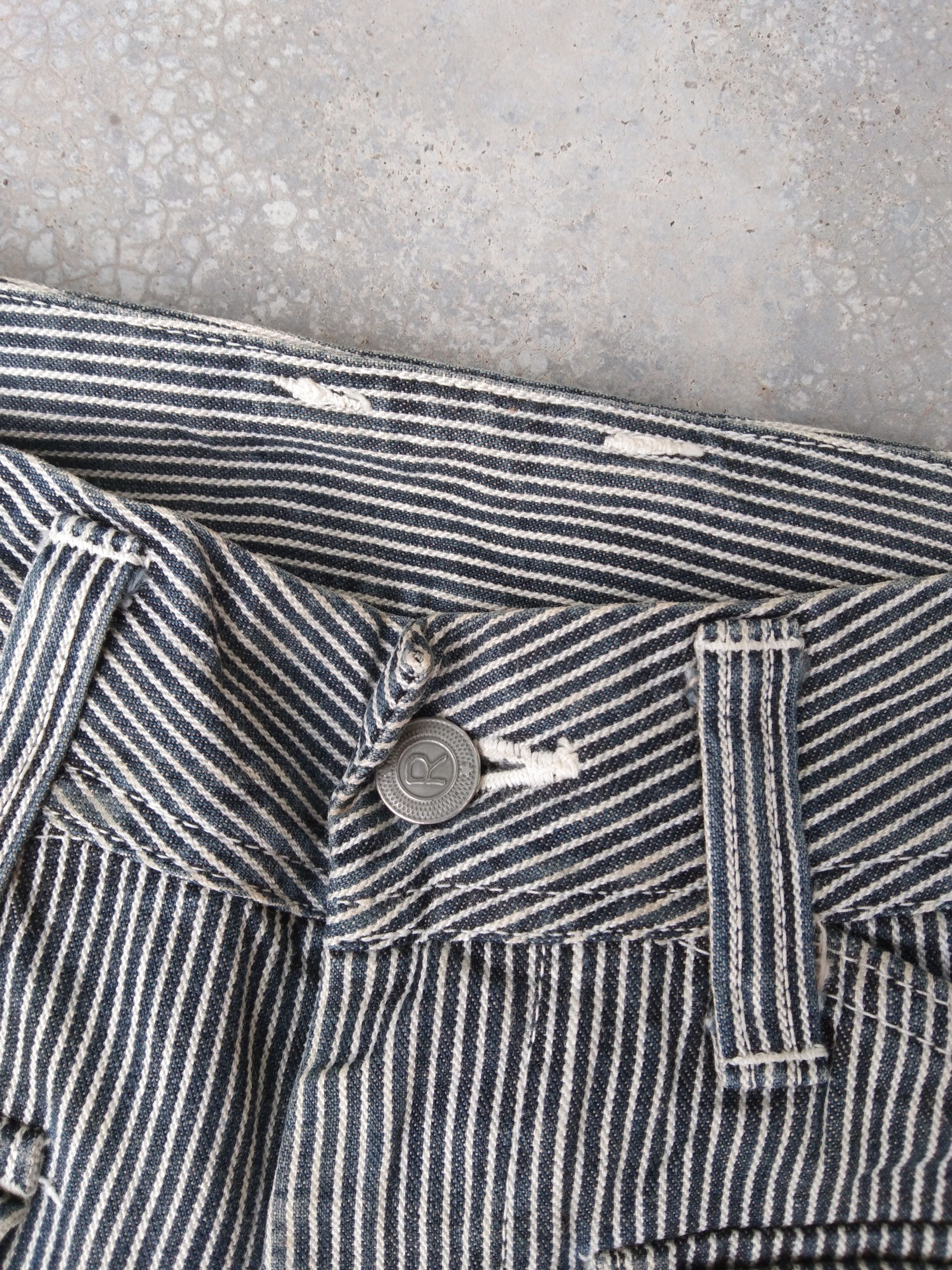 Japanese Brand 90s Vintage 45rpm Striped Boot Cut Jeans 27x28.5 Size US 27 - 5 Thumbnail