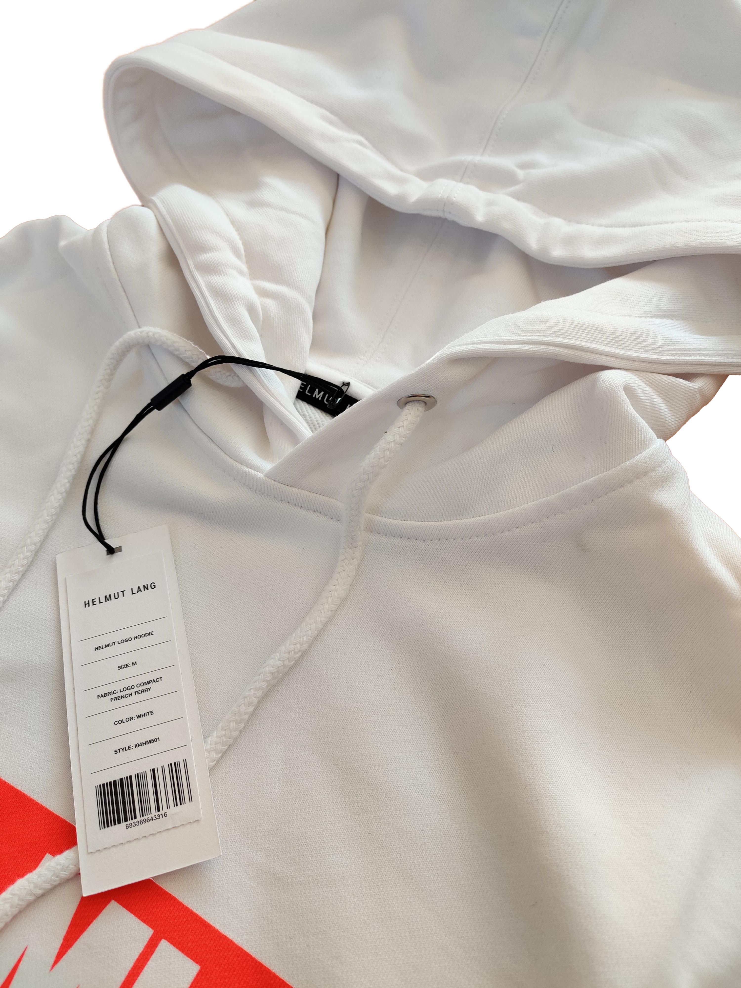 Helmut Lang ⚡️QUICK SALE⚡️ Helmut Lang Red Logo White Hoodie Size US M / EU 48-50 / 2 - 3 Thumbnail