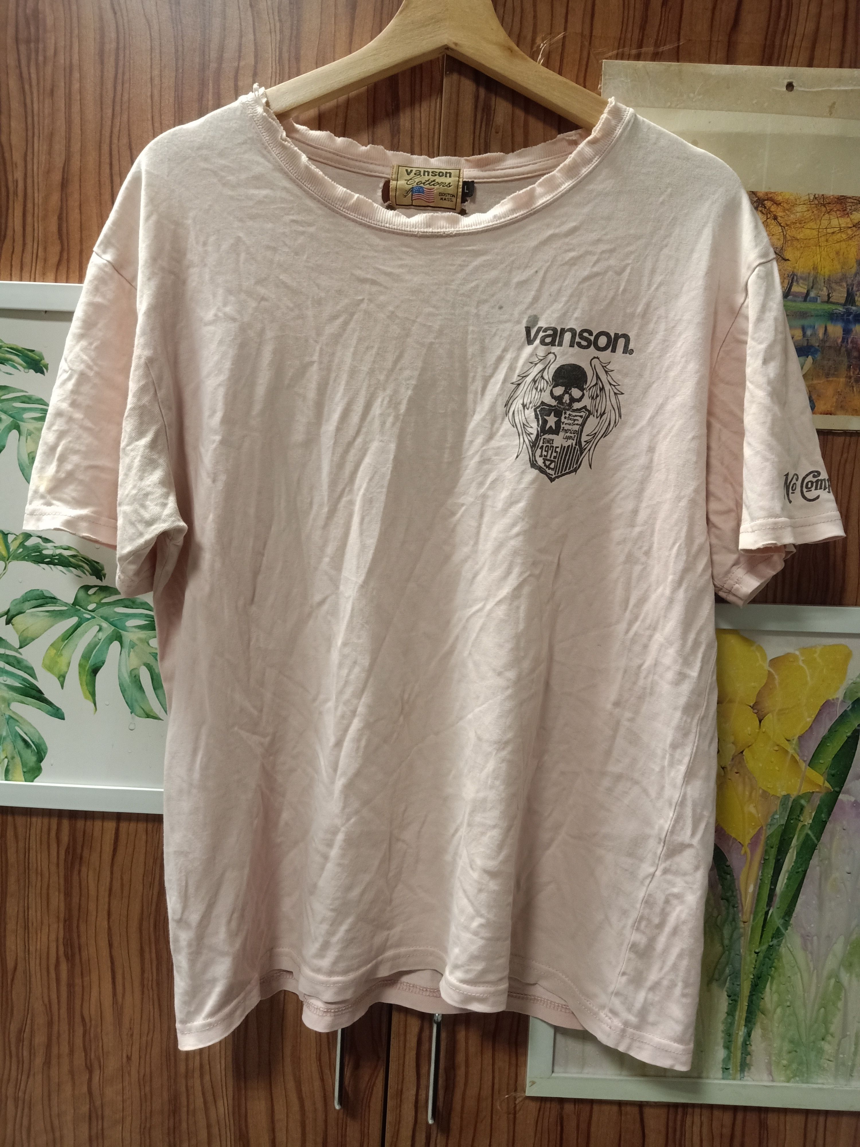 Vanson Leathers × Vintage vintage t shirt vanson distressed Size US M / EU 48-50 / 2 - 2 Thumbnail