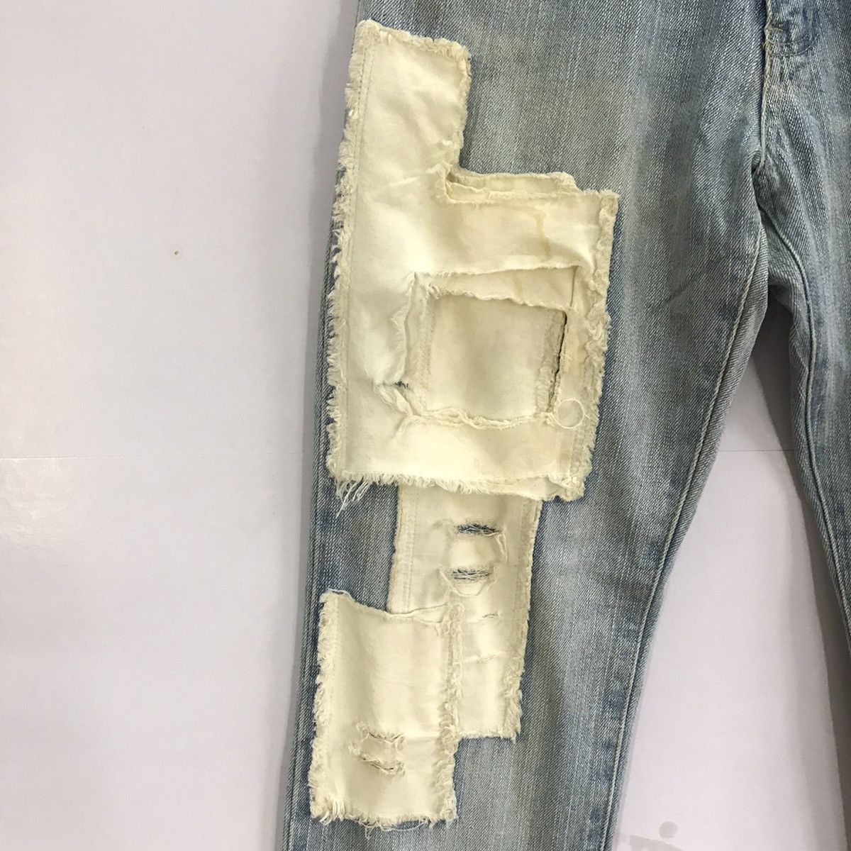 Japanese Brand JAPANESE STYLE PATCHWORK BORO DENIM PANTS Size US 30 / EU 46 - 3 Thumbnail