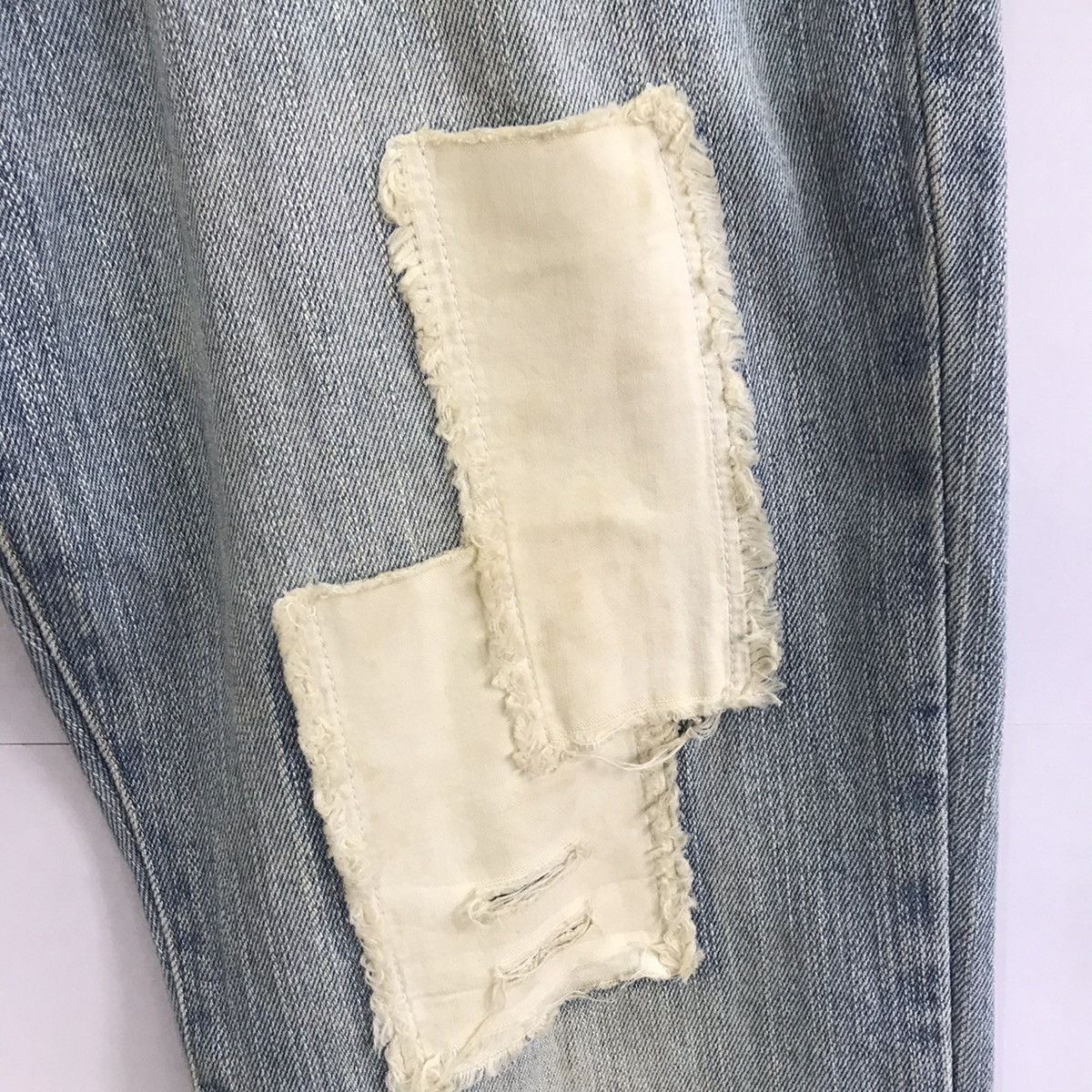 Japanese Brand JAPANESE STYLE PATCHWORK BORO DENIM PANTS Size US 30 / EU 46 - 4 Thumbnail