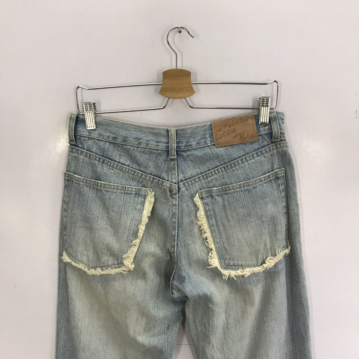 Japanese Brand JAPANESE STYLE PATCHWORK BORO DENIM PANTS Size US 30 / EU 46 - 6 Thumbnail