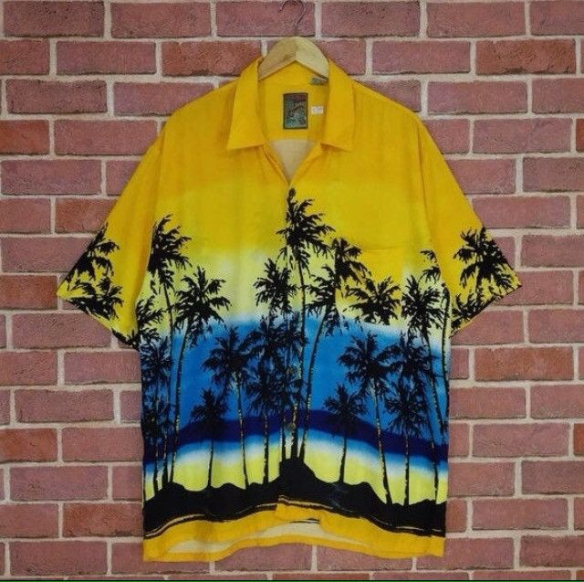 Other Vintage Rare Design Hawaiian Rayon Shirt Single Pocket Size US XL / EU 56 / 4 - 1 Thumbnail
