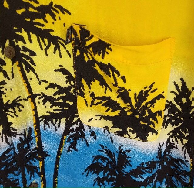 Other Vintage Rare Design Hawaiian Rayon Shirt Single Pocket Size US XL / EU 56 / 4 - 3 Thumbnail