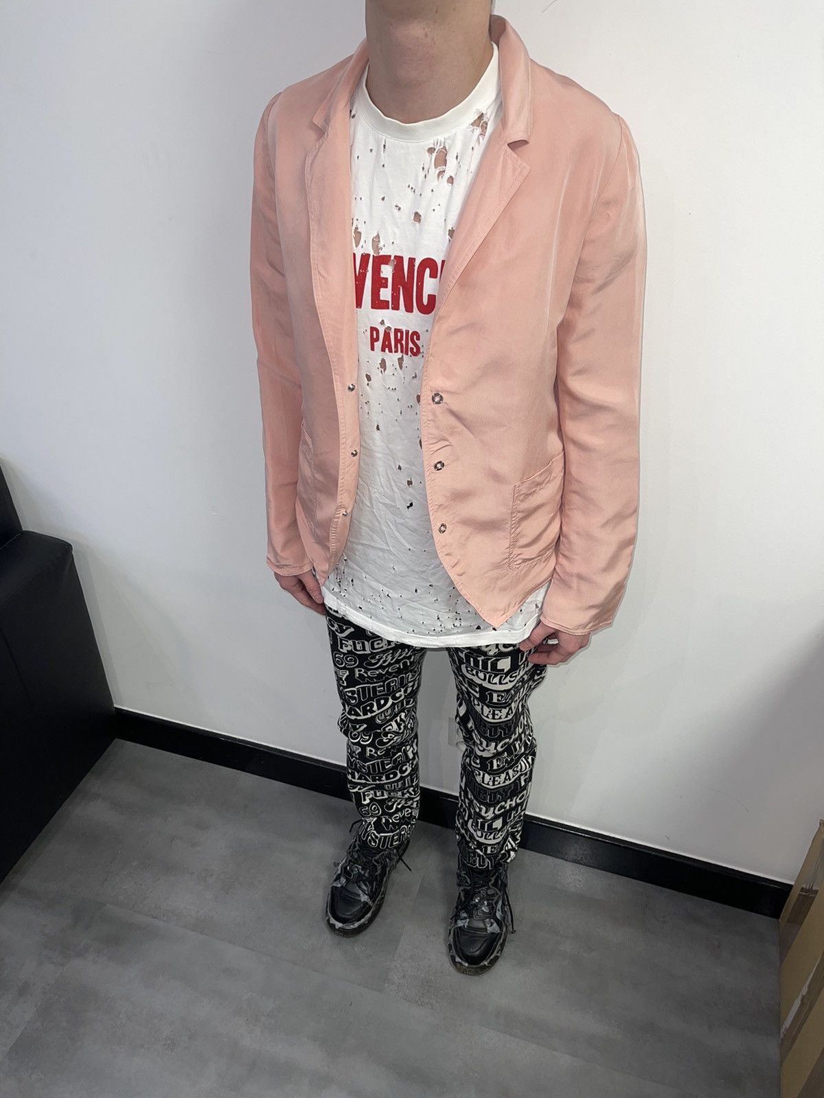Balenciaga SS12 Balenciaga Pink Silk Blazer Size US S / EU 44-46 / 1 - 1 Thumbnail