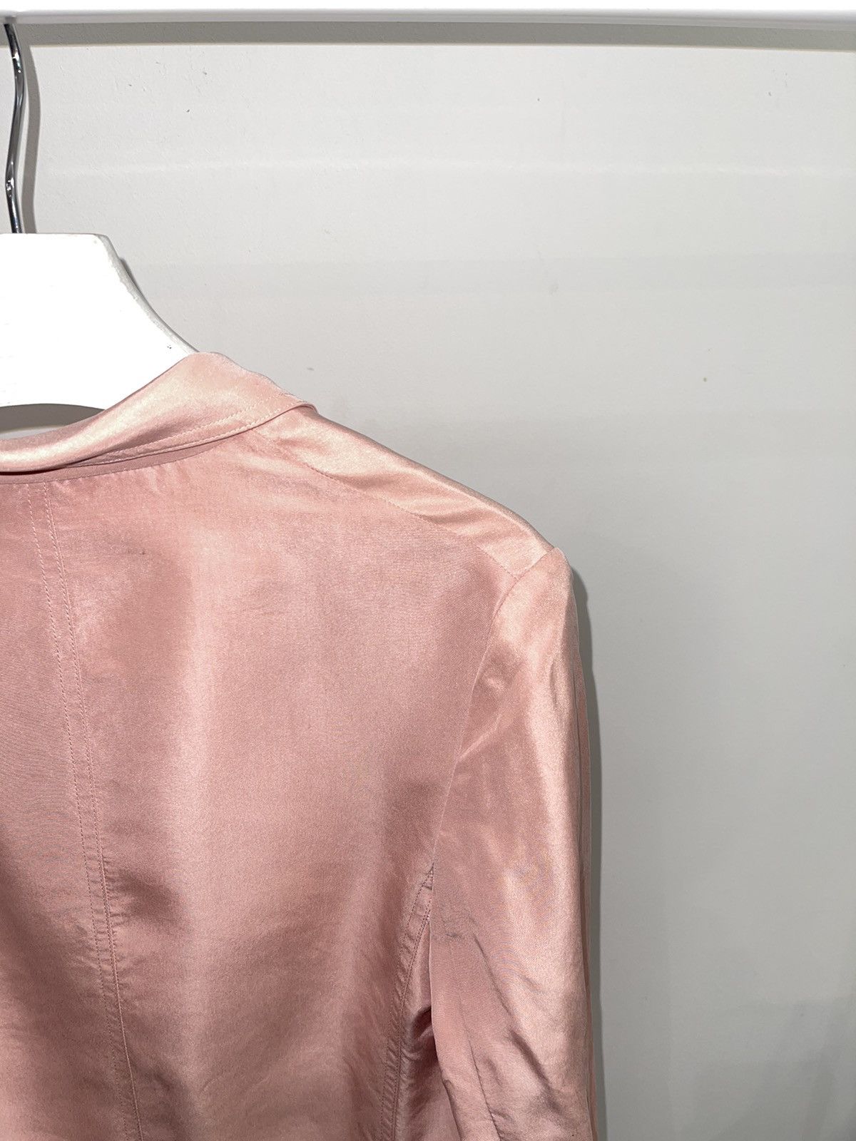 Balenciaga SS12 Balenciaga Pink Silk Blazer Size US S / EU 44-46 / 1 - 6 Thumbnail